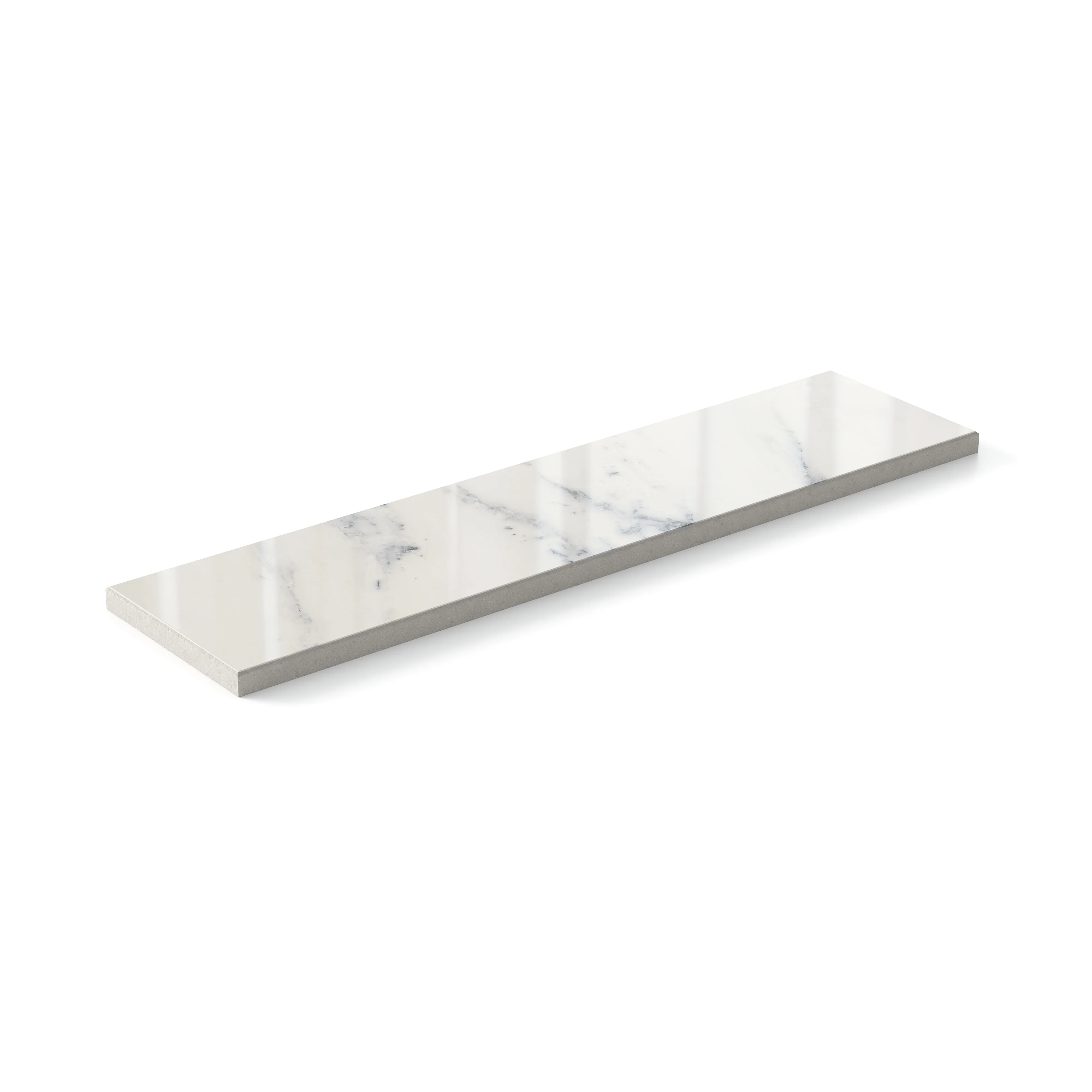 Aniston 3x12 Polished Porcelain Tile in Calacatta Antico - Image 6