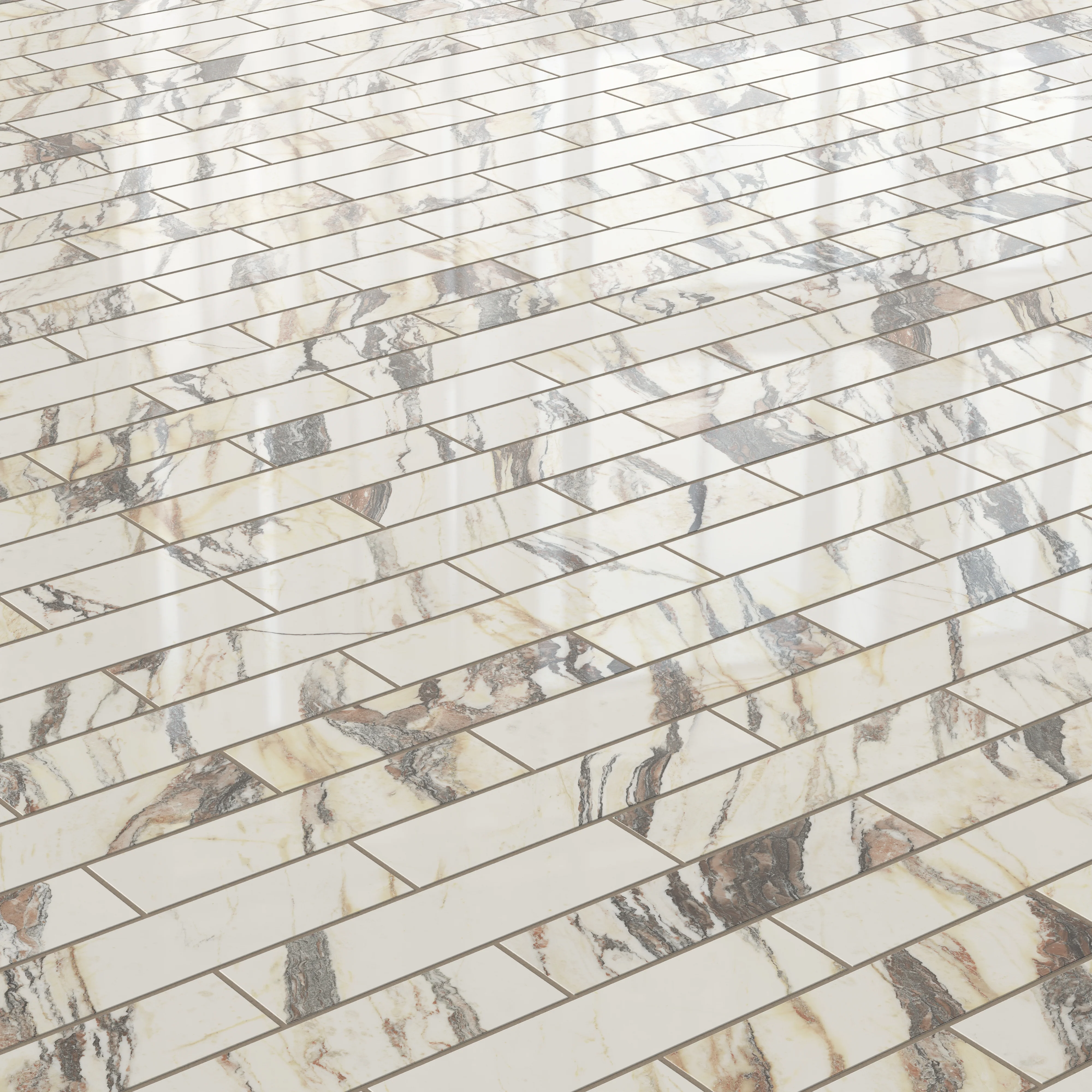 Aniston 3x12 Polished Porcelain Tile in Calacatta Viola - Image 10