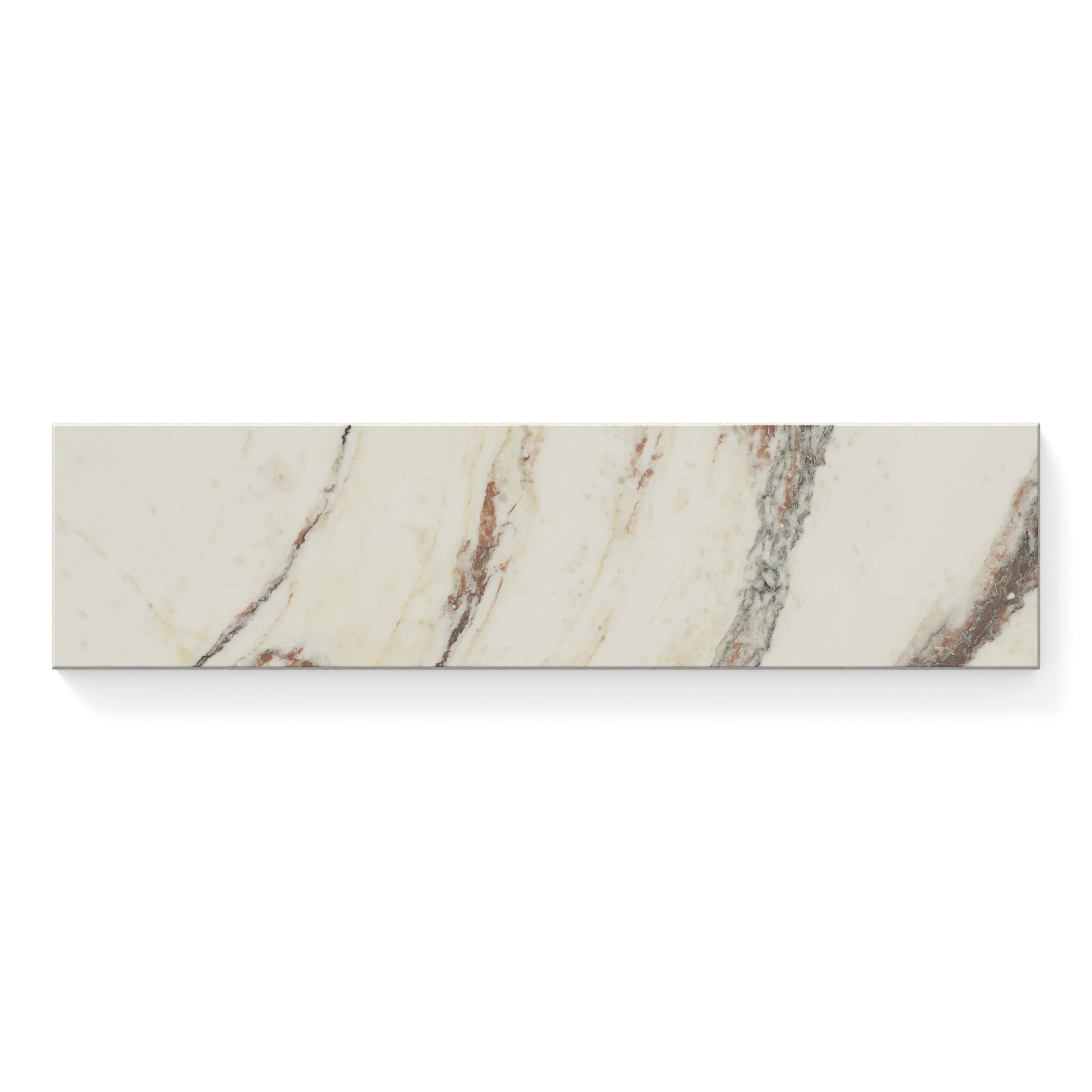 Aniston 3x12 Polished Porcelain Tile in Calacatta Viola - Image 5