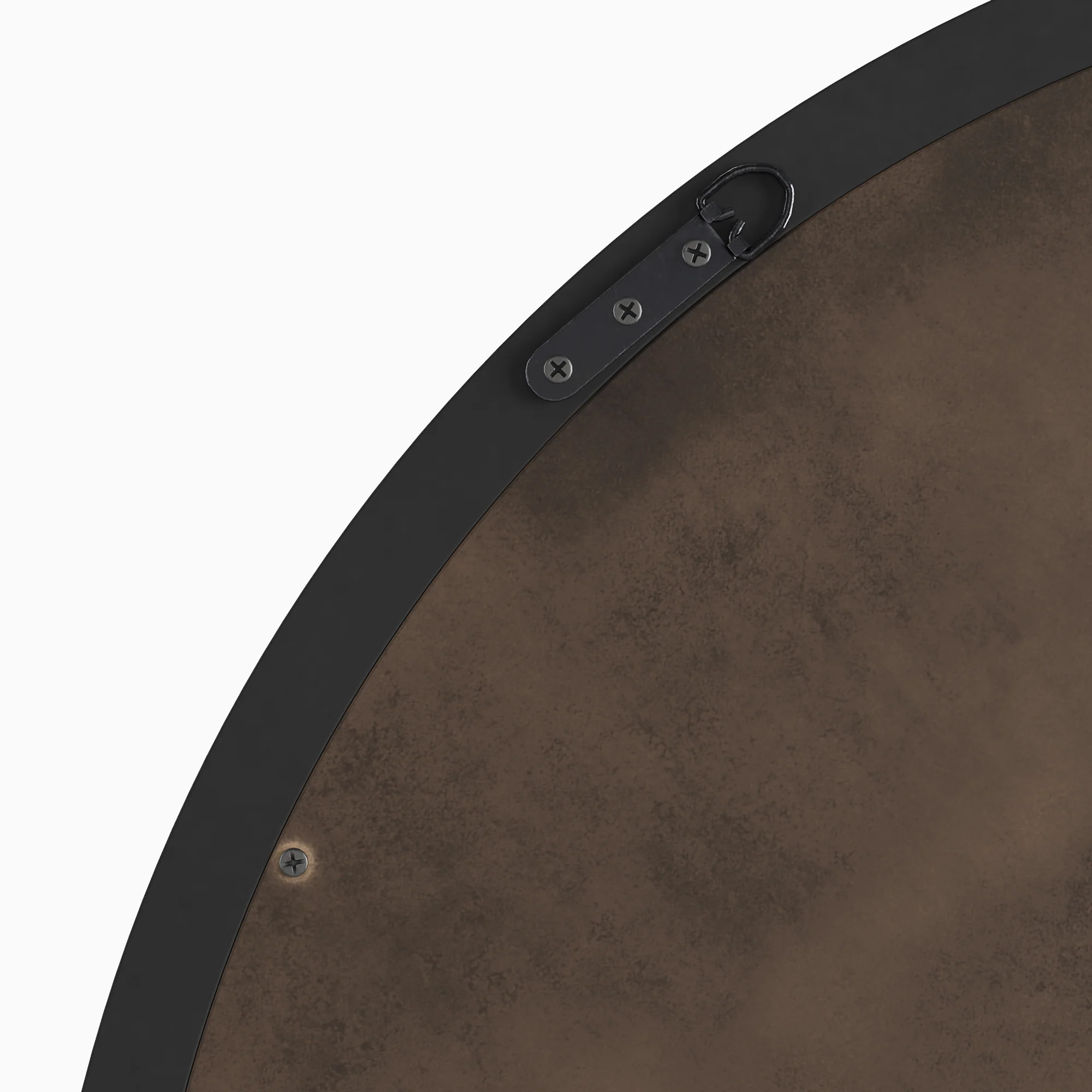 Arelisse Round Mirror in Charcoal - Image 3