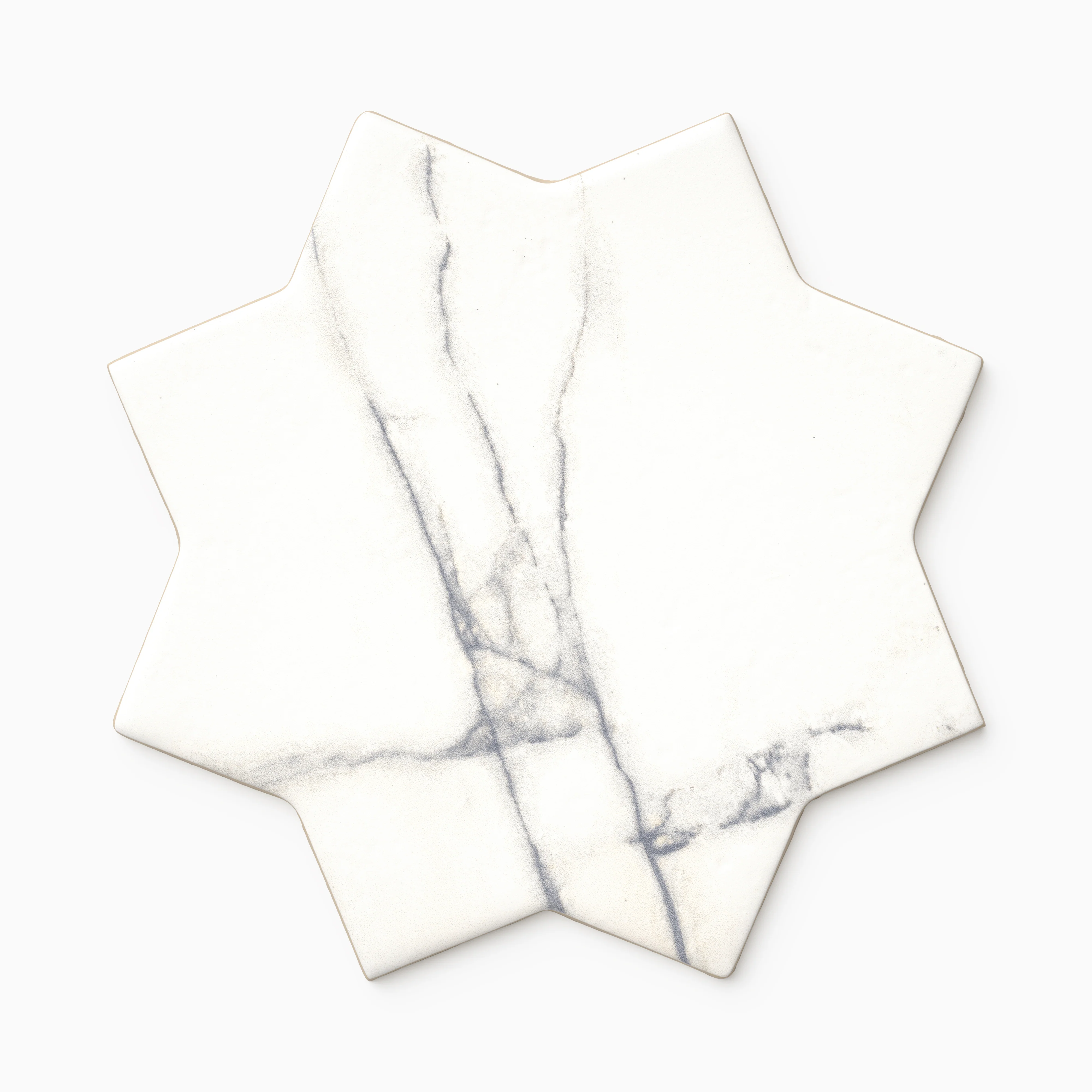 Aslan 6x6 Star in Calacatta Sample