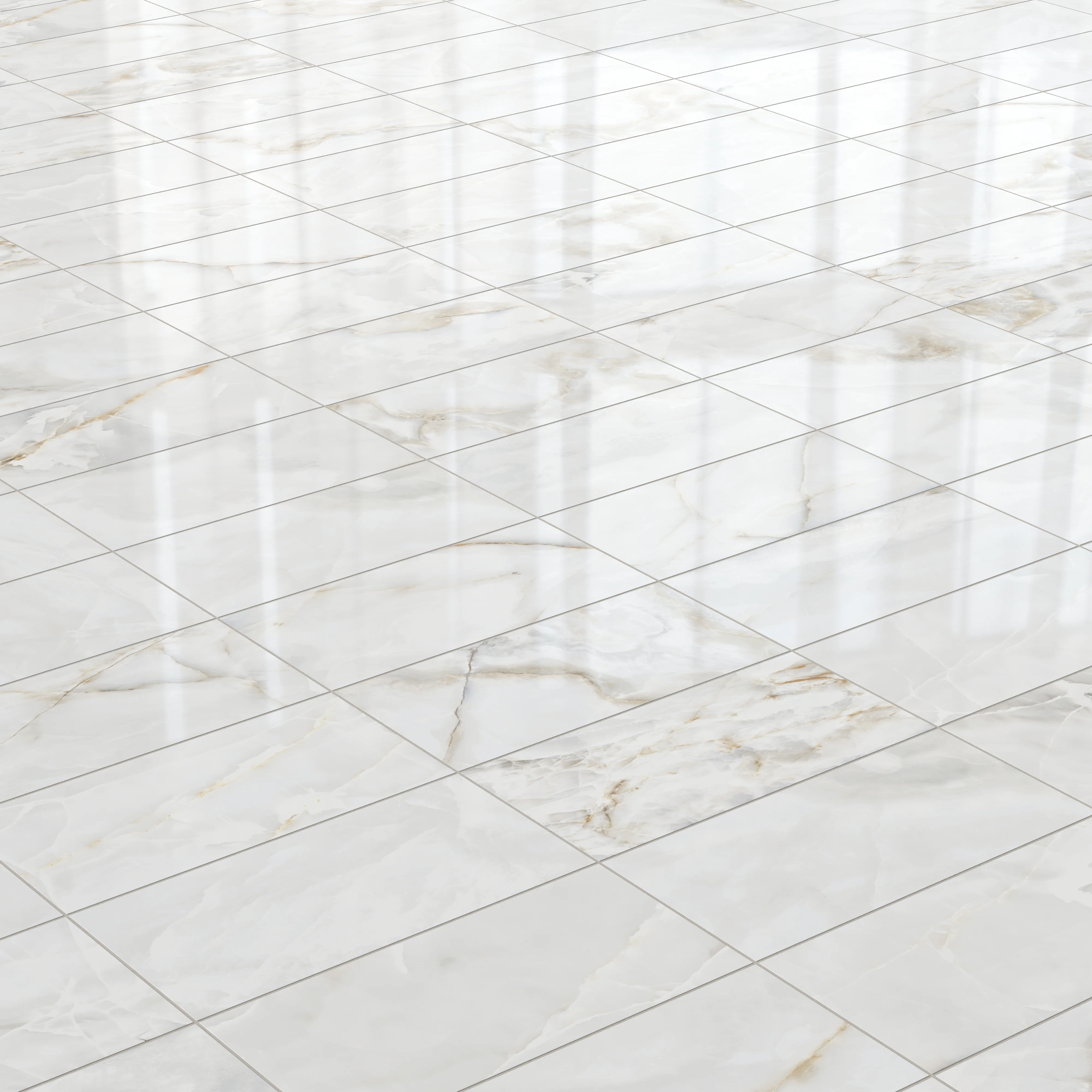 Astrid 12x24 Polished Porcelain Tile in Pearl - Image 4