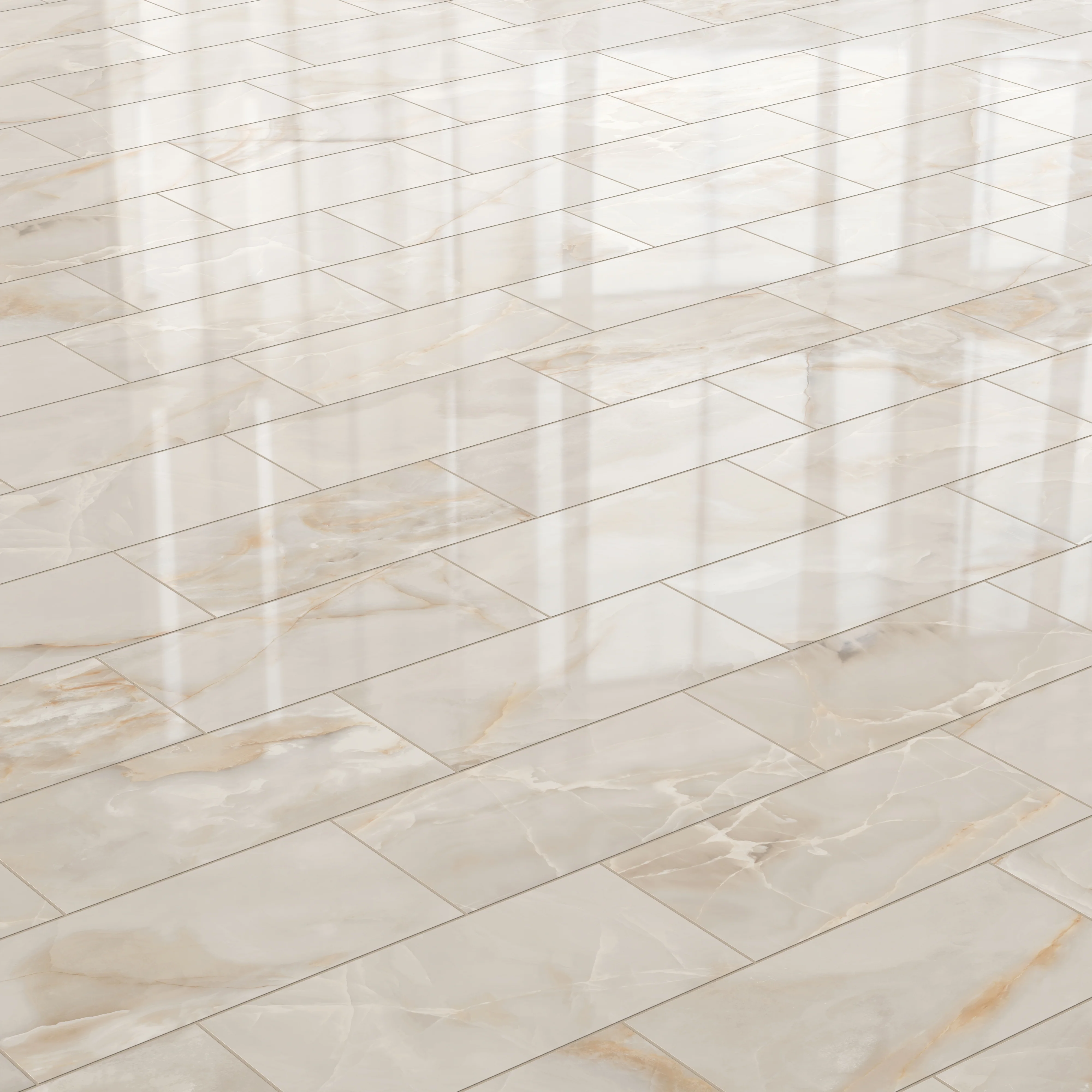 Astrid 12x24 Polished Porcelain Tile in Sand - Image 6
