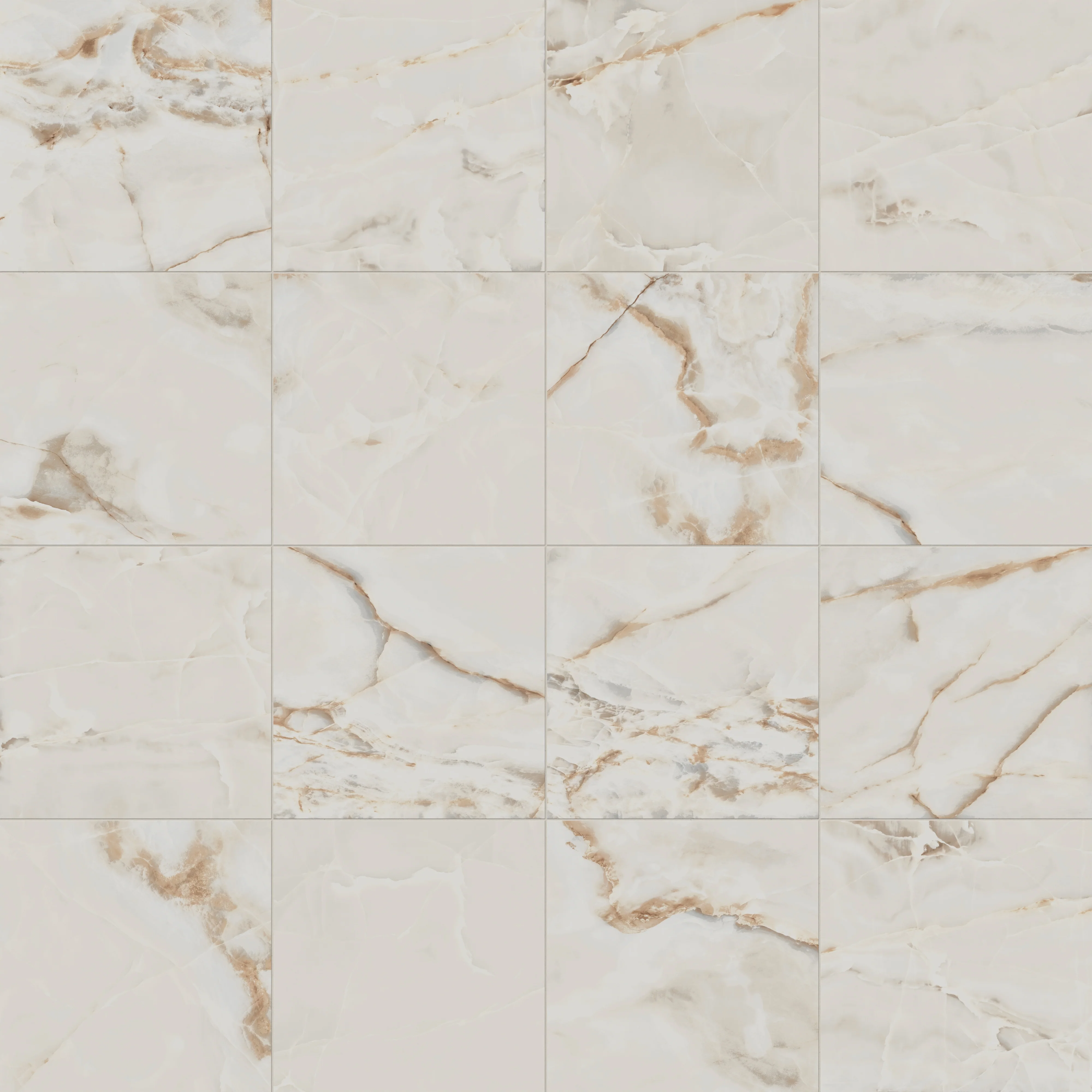 Astrid 24x24 Polished Porcelain Tile in Alabaster - Image 5