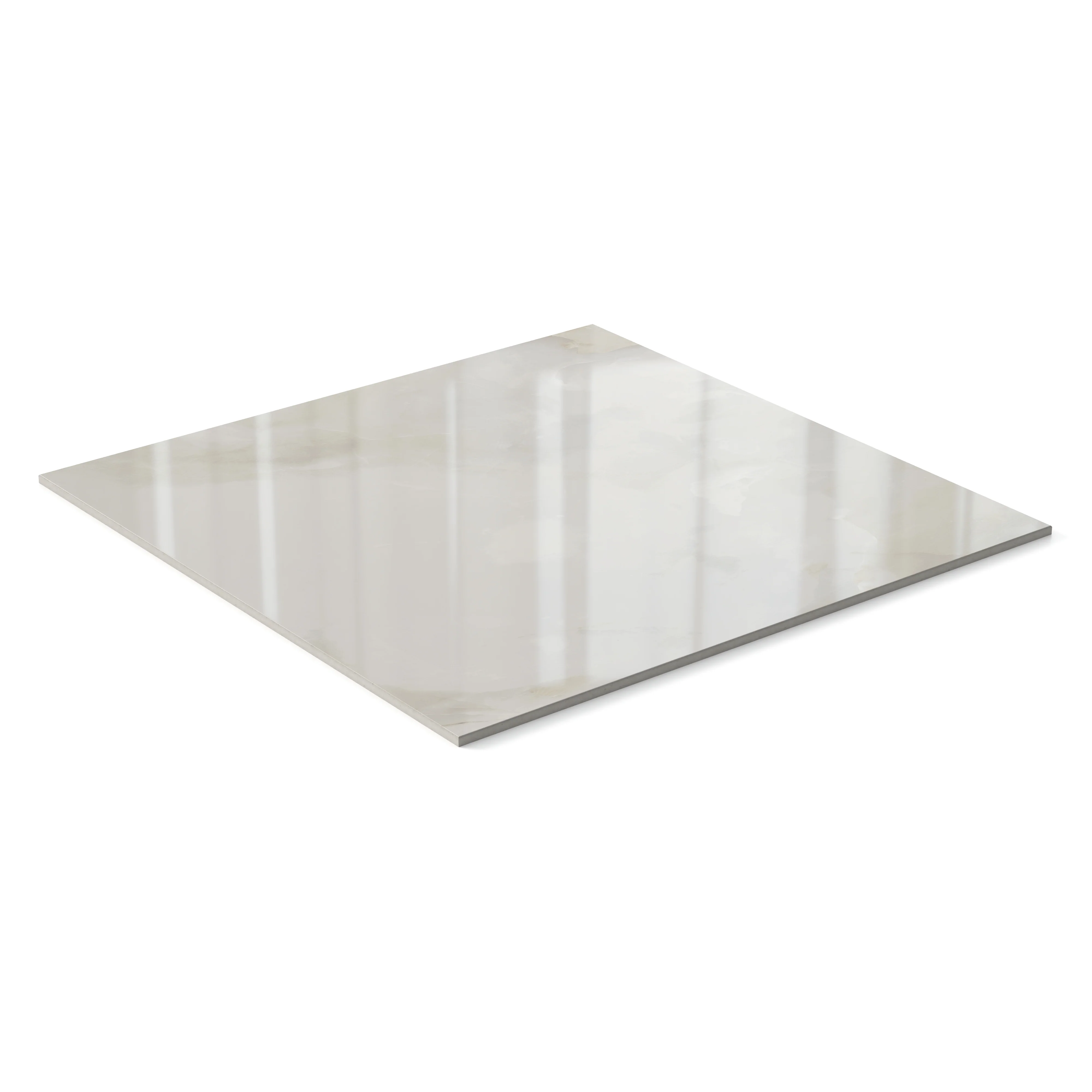 Astrid 24x24 Polished Porcelain Tile in Oyster - Image 3