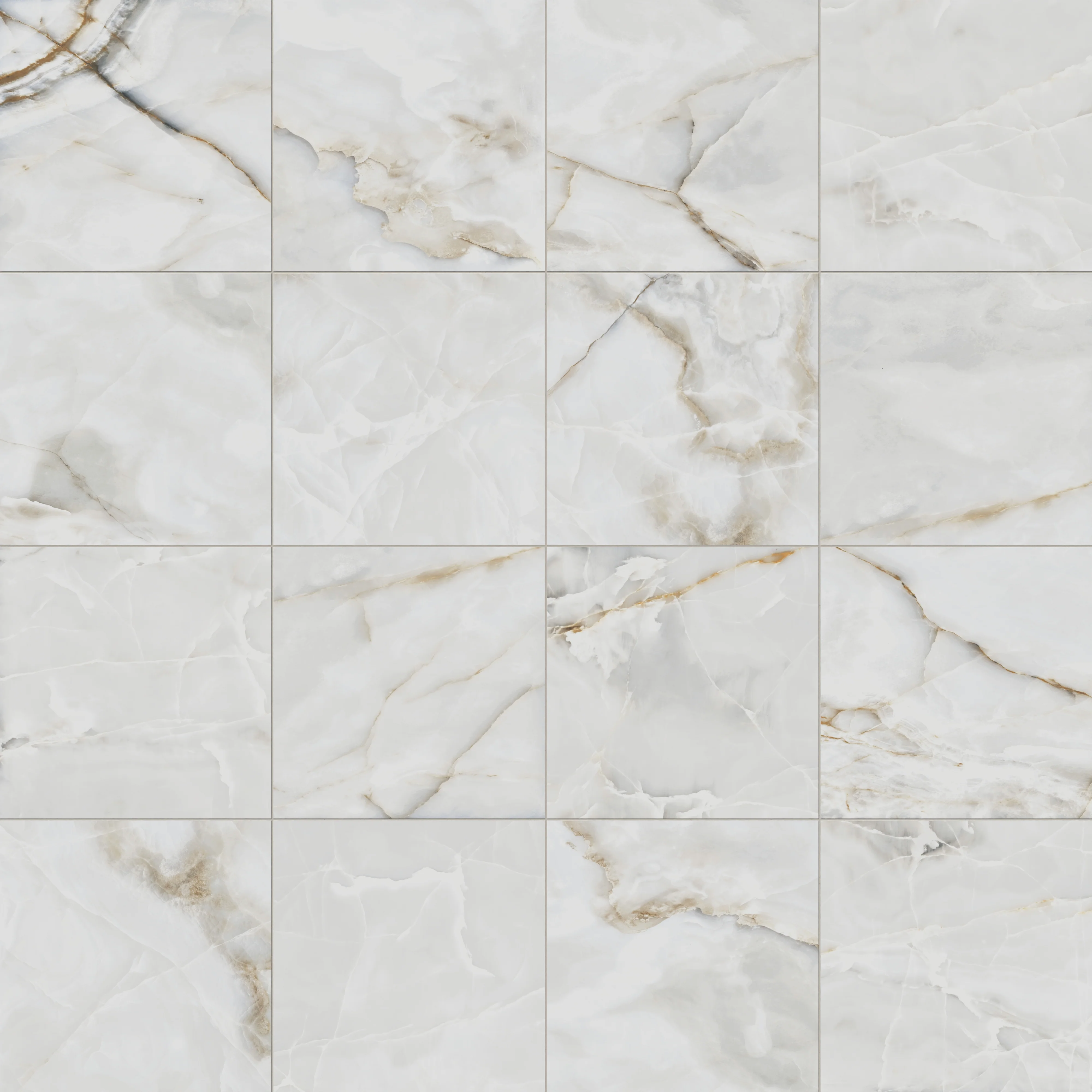 Astrid 24x24 Polished Porcelain Tile in Pearl - Image 5