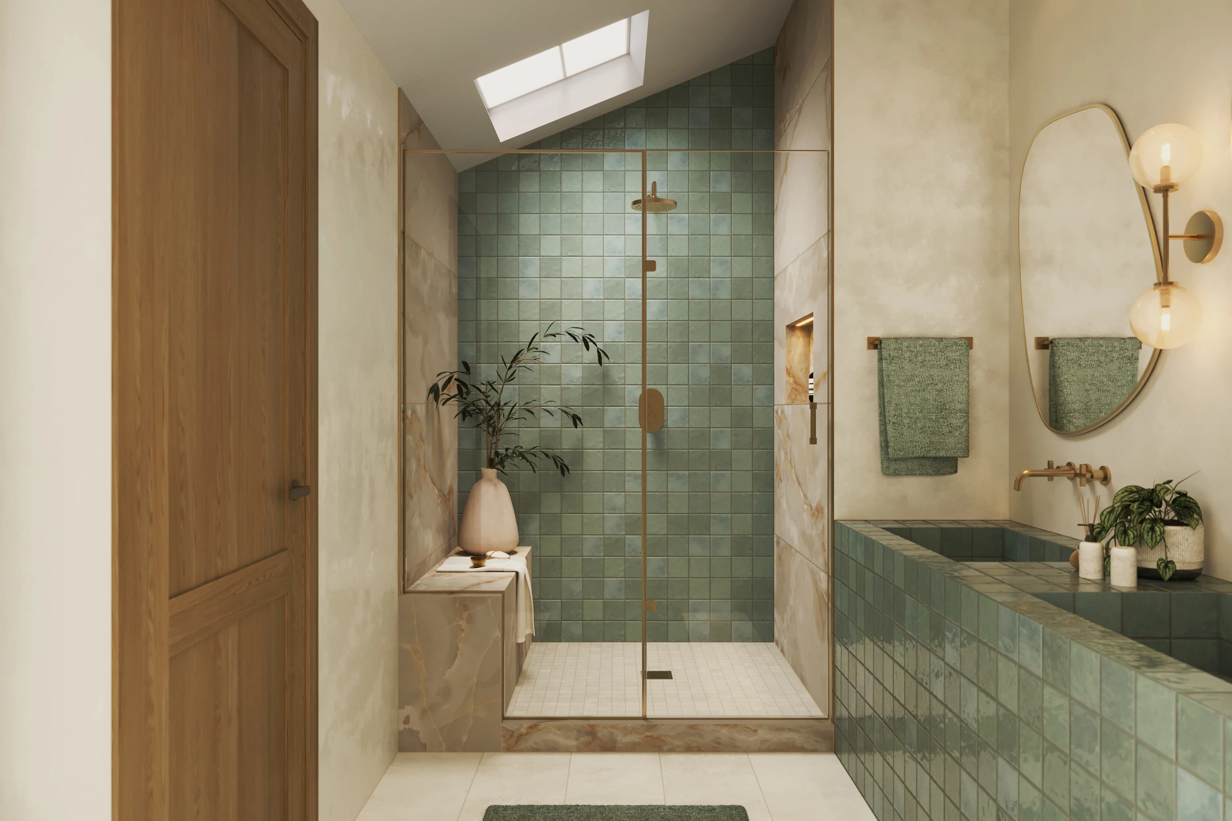 Astrid 24x48 Matte Porcelain Tile in Sand - Image 13