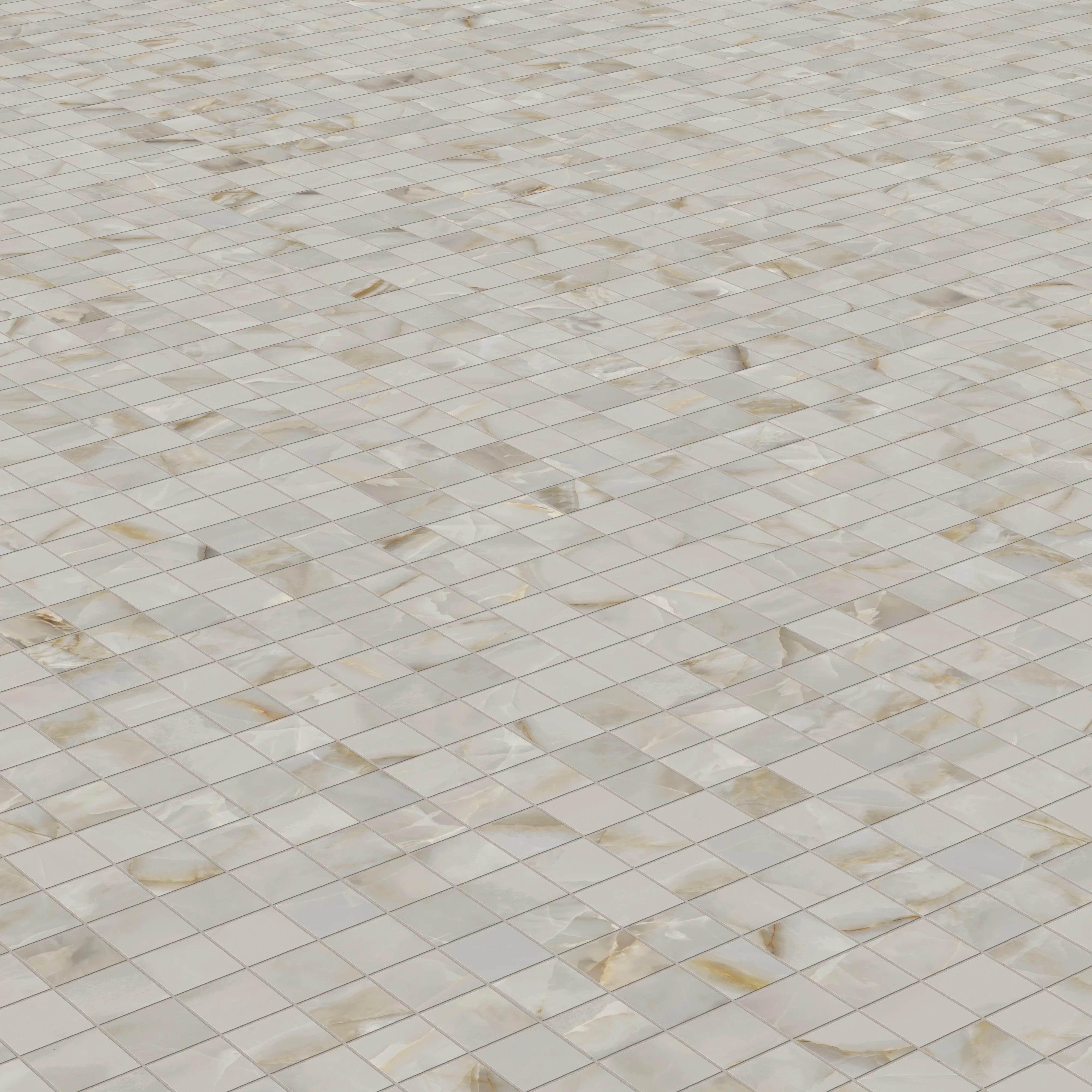 Astrid 2x2 Matte Porcelain Mosaic Tile in Oyster - Image 4