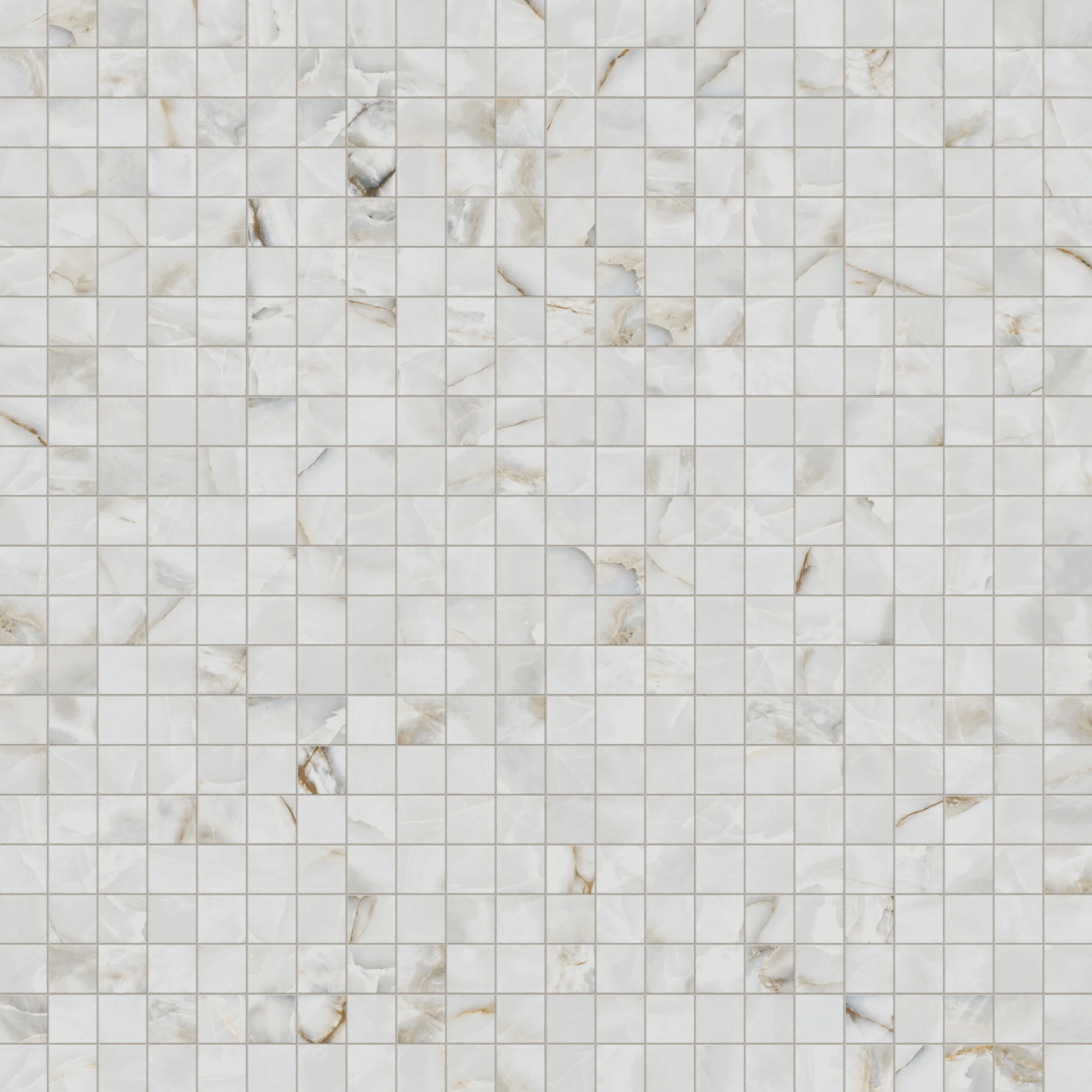 Astrid 2x2 Polished Porcelain Mosaic Tile in Pearl - Image 4