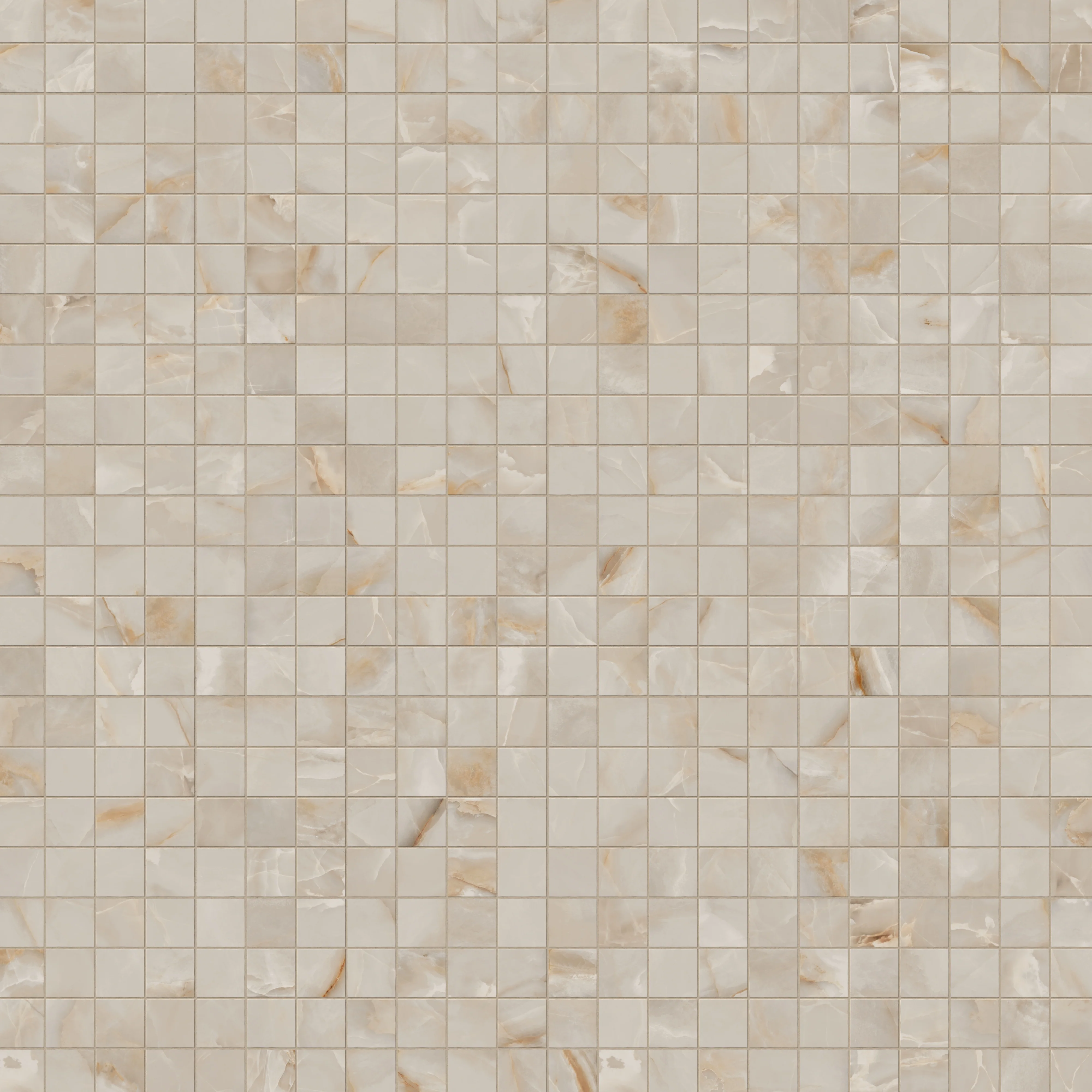 Astrid 2x2 Polished Porcelain Mosaic Tile in Sand - Image 4