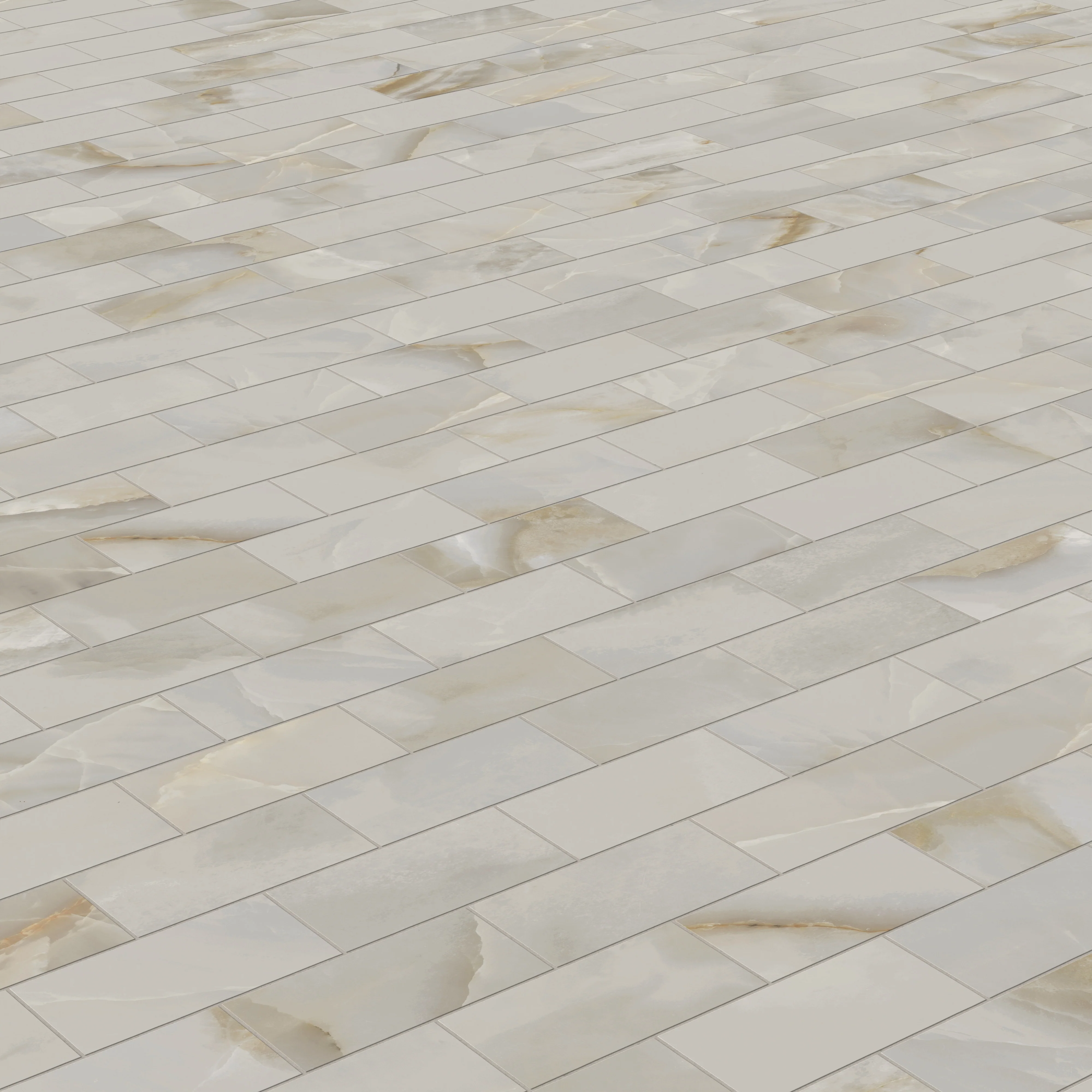 Astrid 3x6 Matte Porcelain Mosaic Tile in Oyster - Image 3