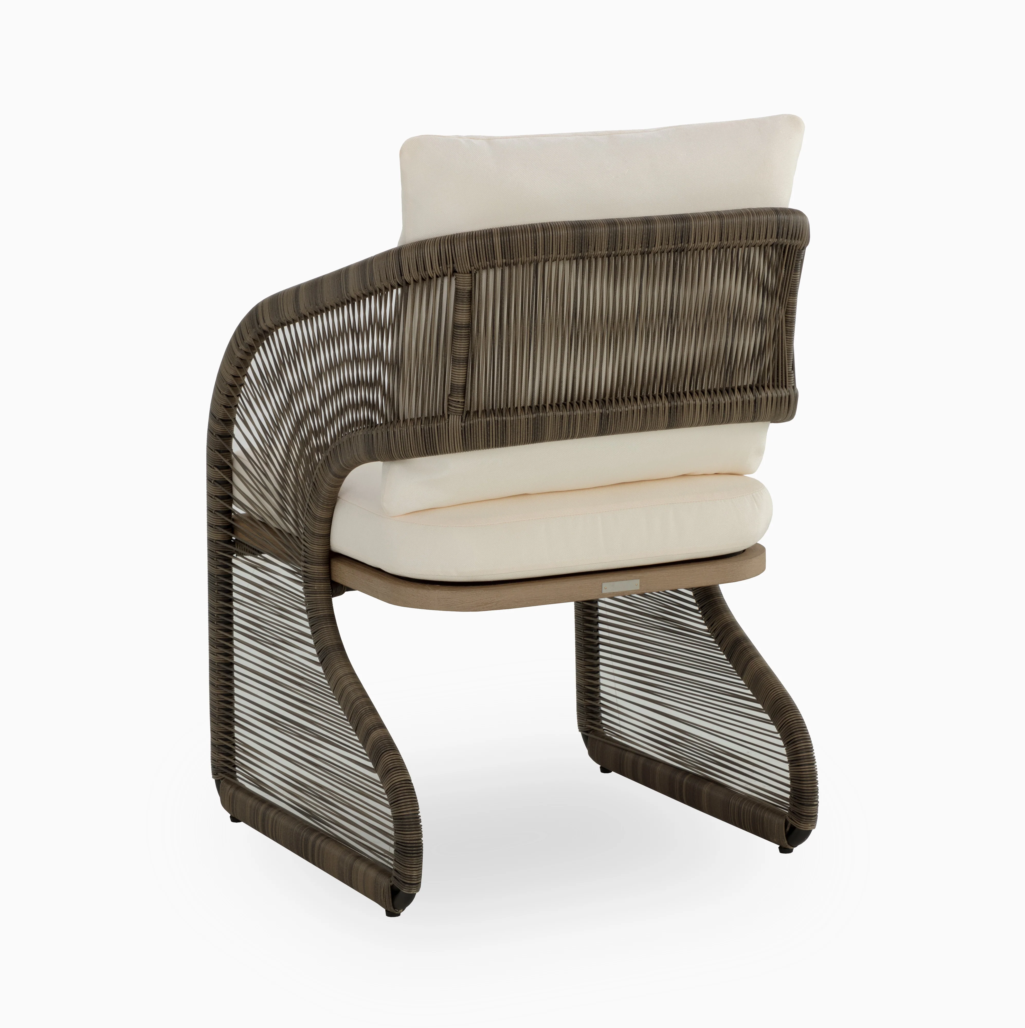 Aurelle Outdoor Dining Chair in Cream - Image 4