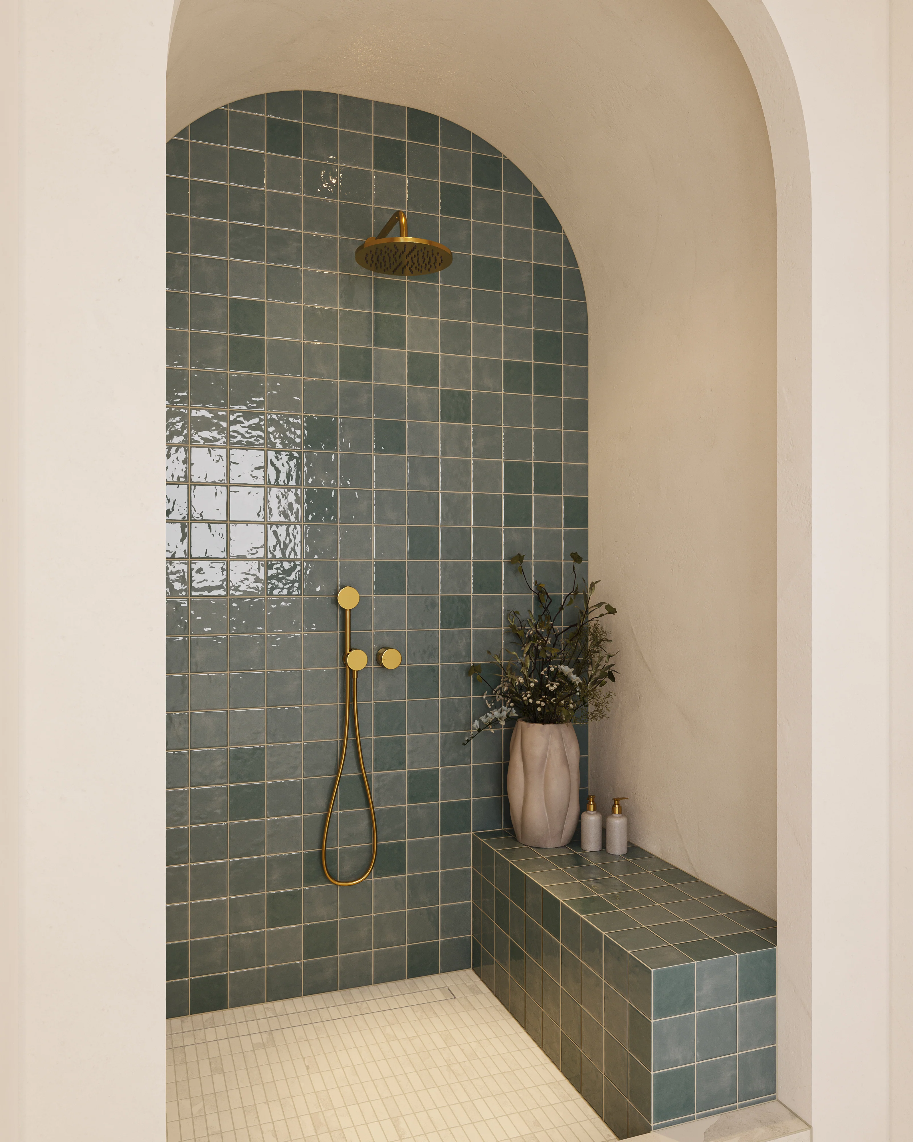 Aurora 1x3 Matte Porcelain Mosaic Tile in Ivory - Image 7