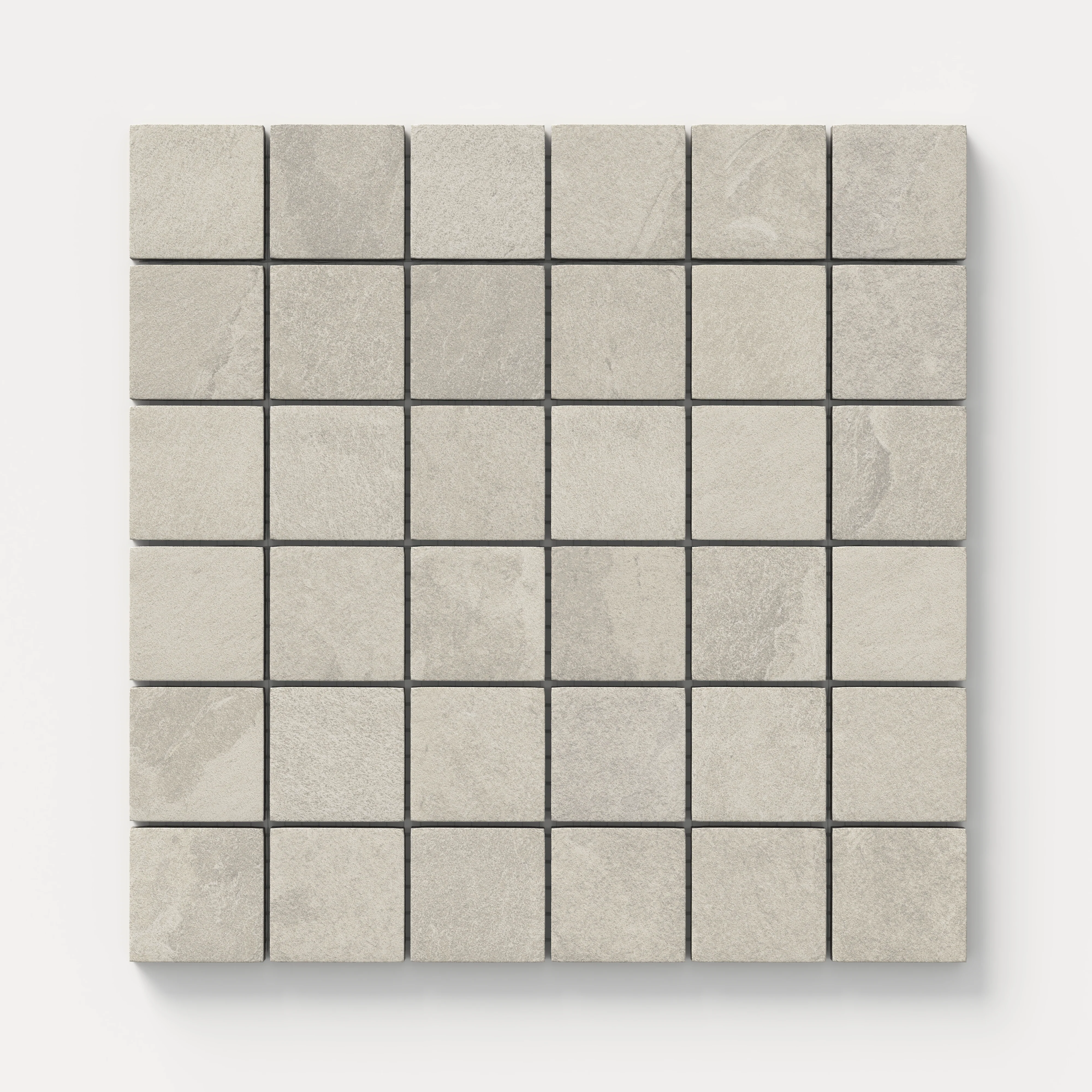 Aurora 2x2 Matte Porcelain Mosaic Tile in Grey