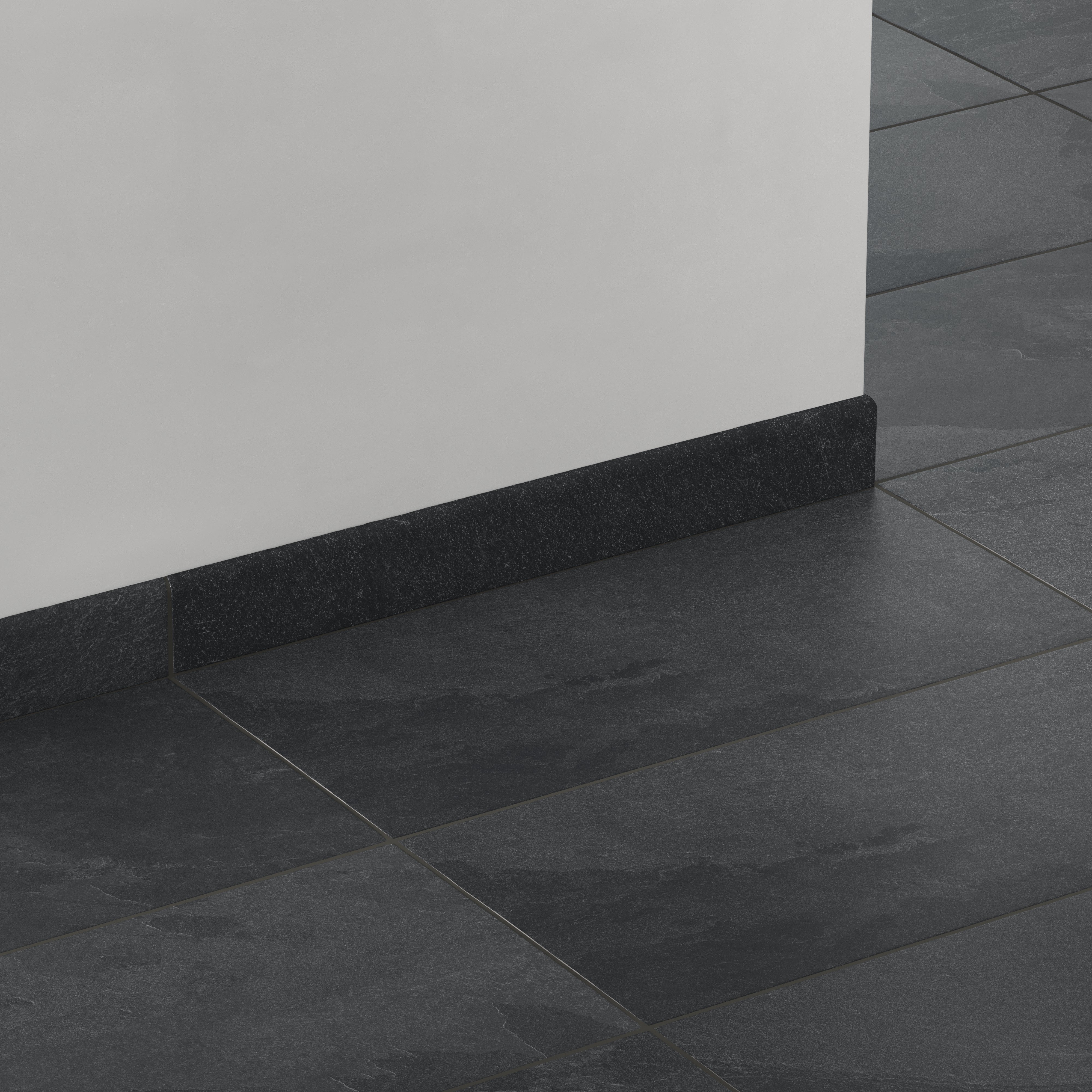 Aurora 3x24 Matte Porcelain Bullnose Tile in Lava - Image 3
