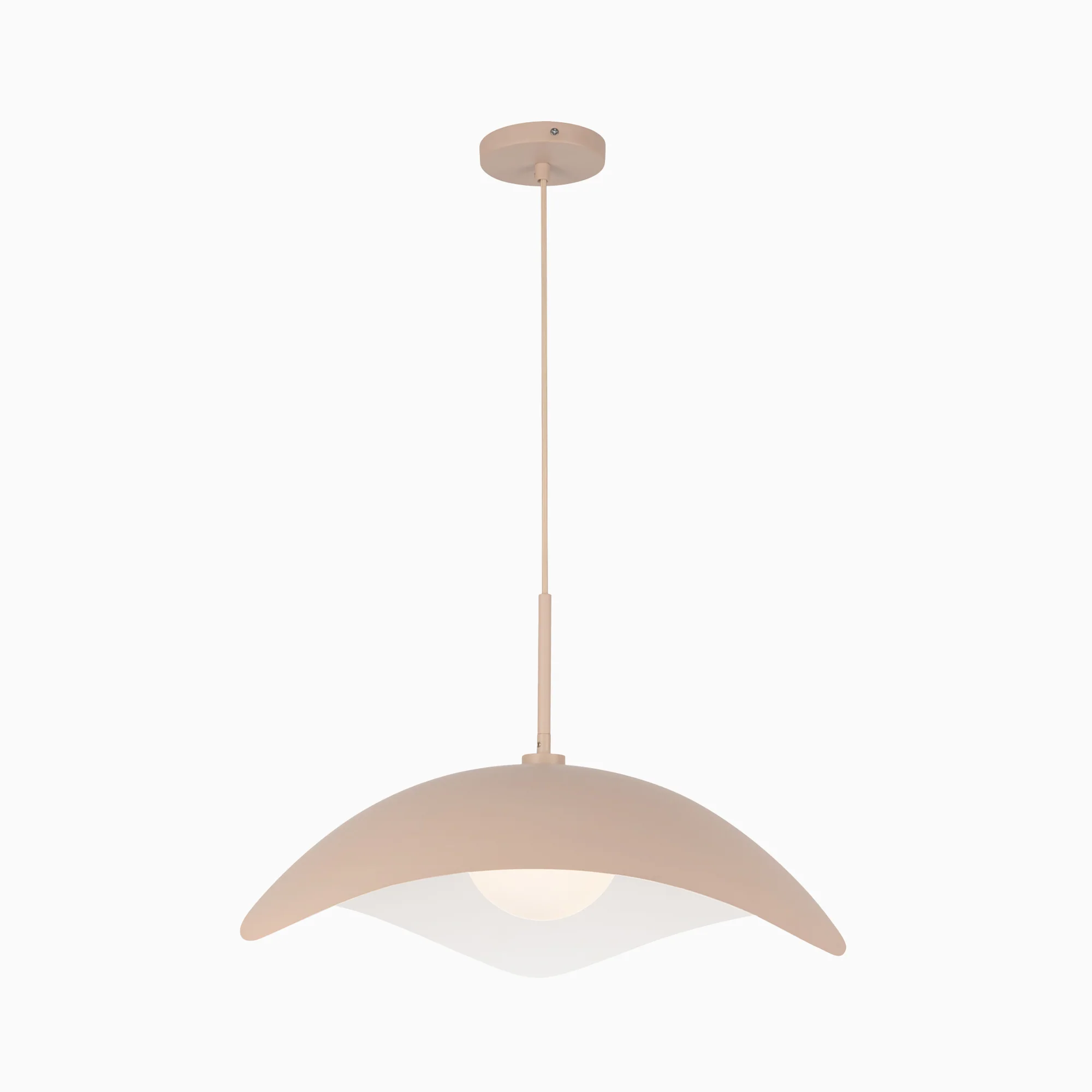 Aveline 22" Socket Pendant in Peach - Image 3
