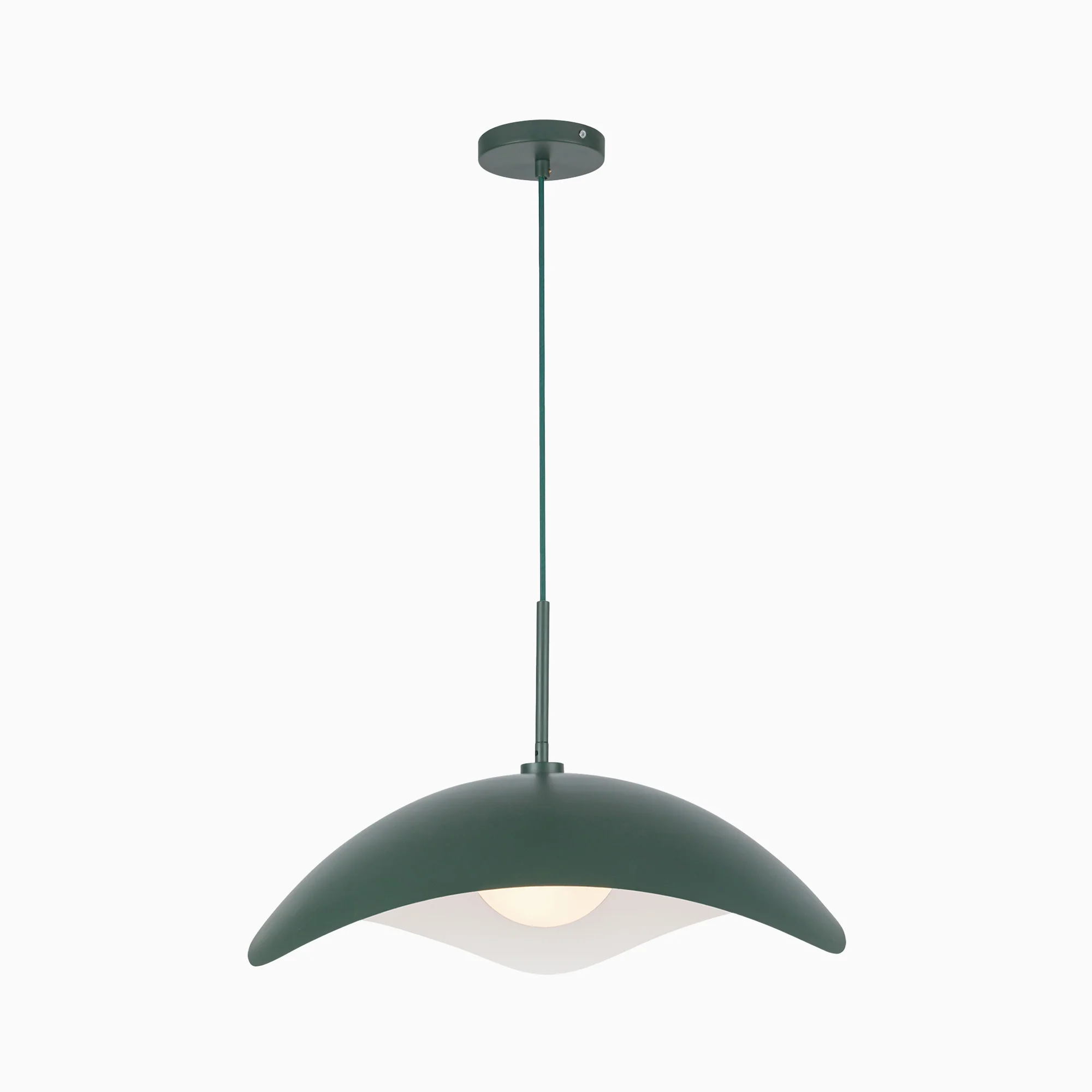 Aveline 22" Socket Pendant in Pine Green - Image 3