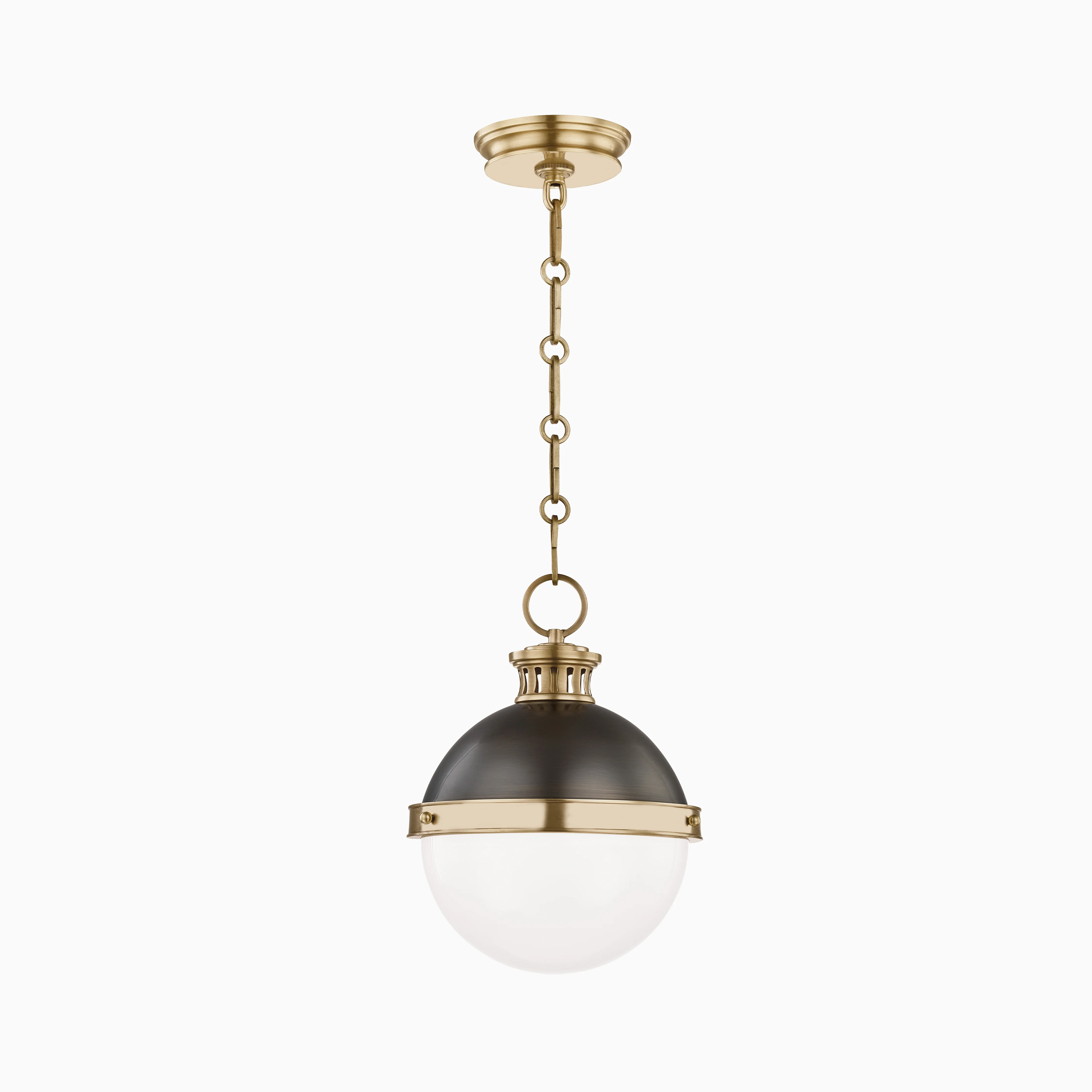 Barnes 9" Pendant in Aged Antique Distressed Bronze - Image 5