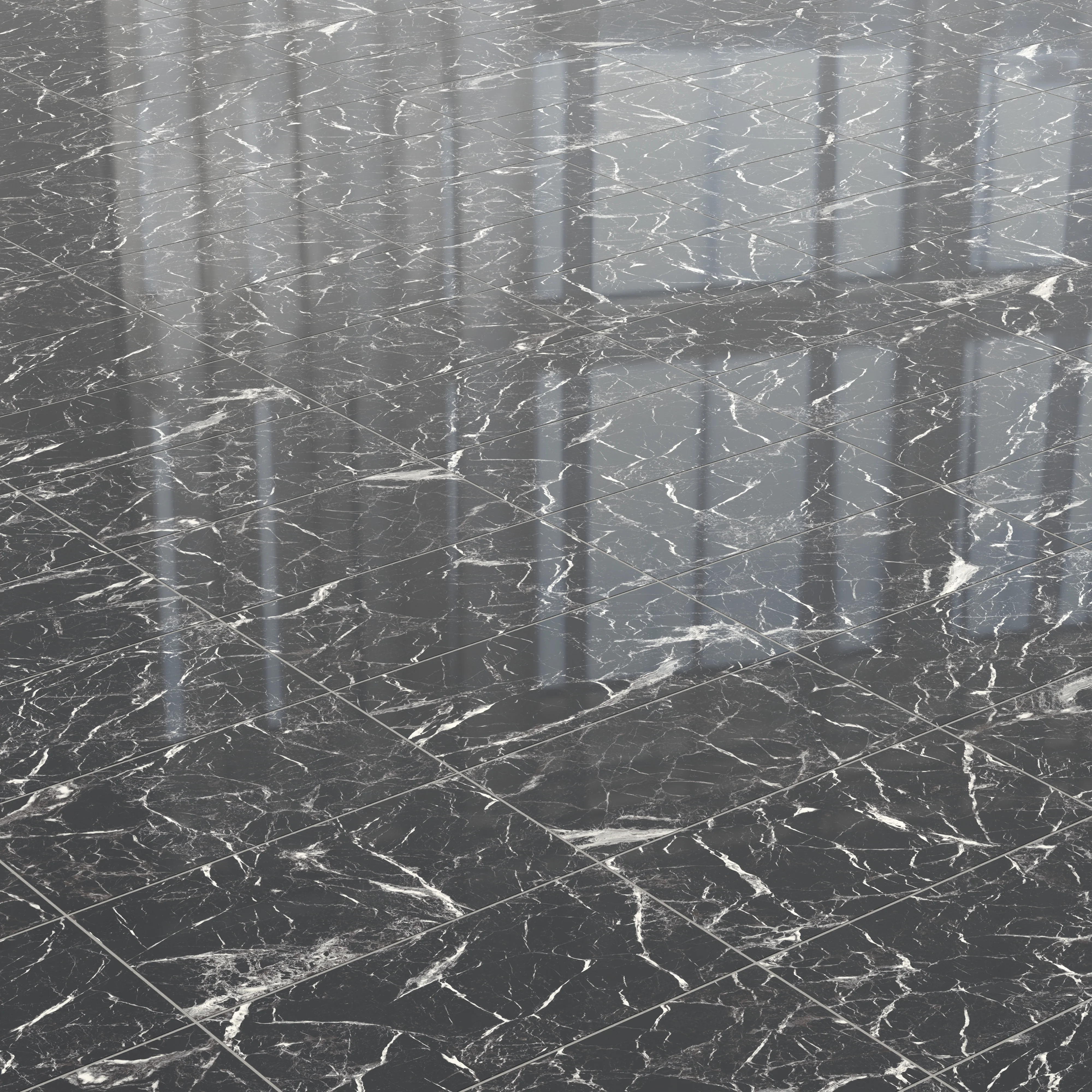 Blair 12x24 Polished Porcelain Tile in Marmo Black - Image 4