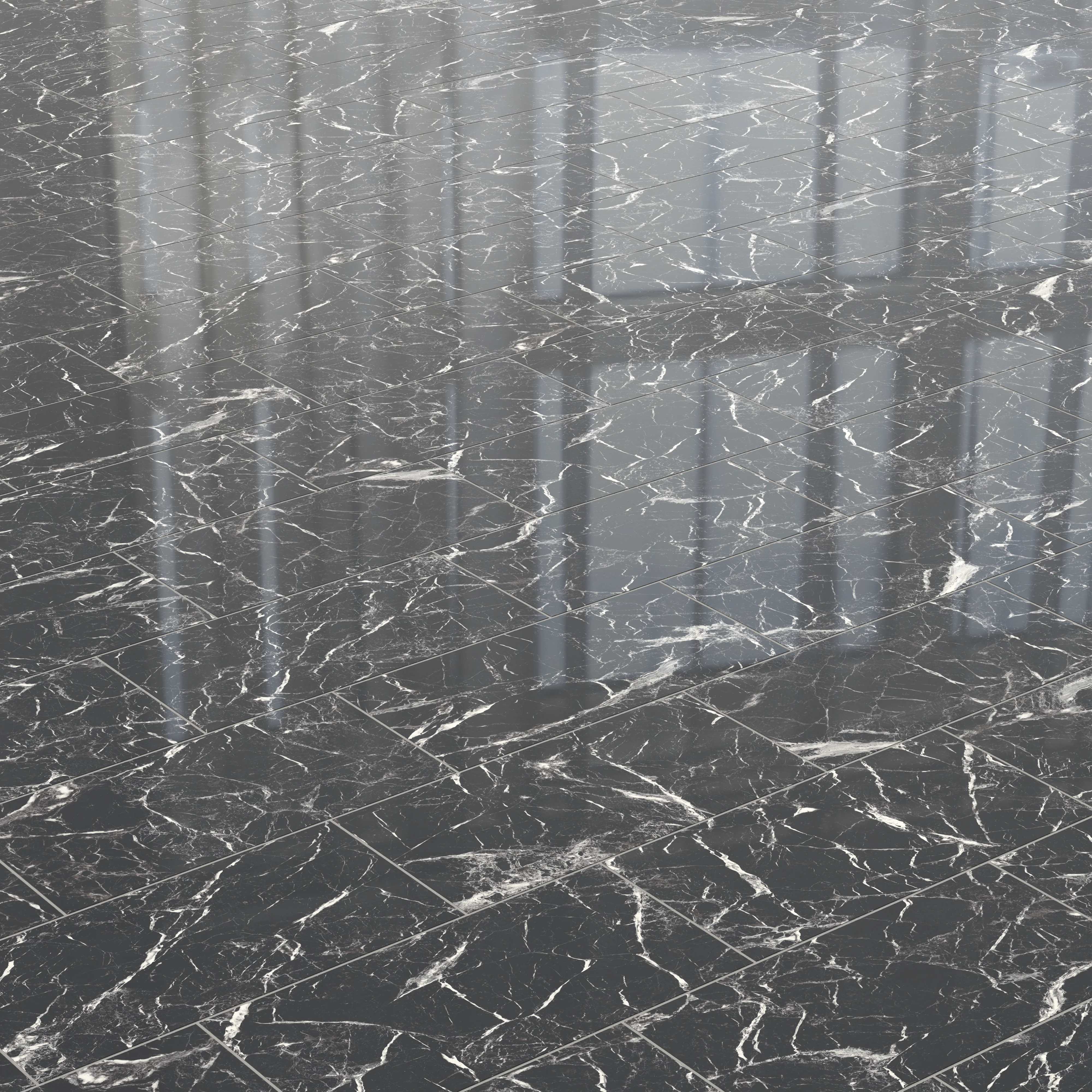 Blair 12x24 Polished Porcelain Tile in Marmo Black - Image 6