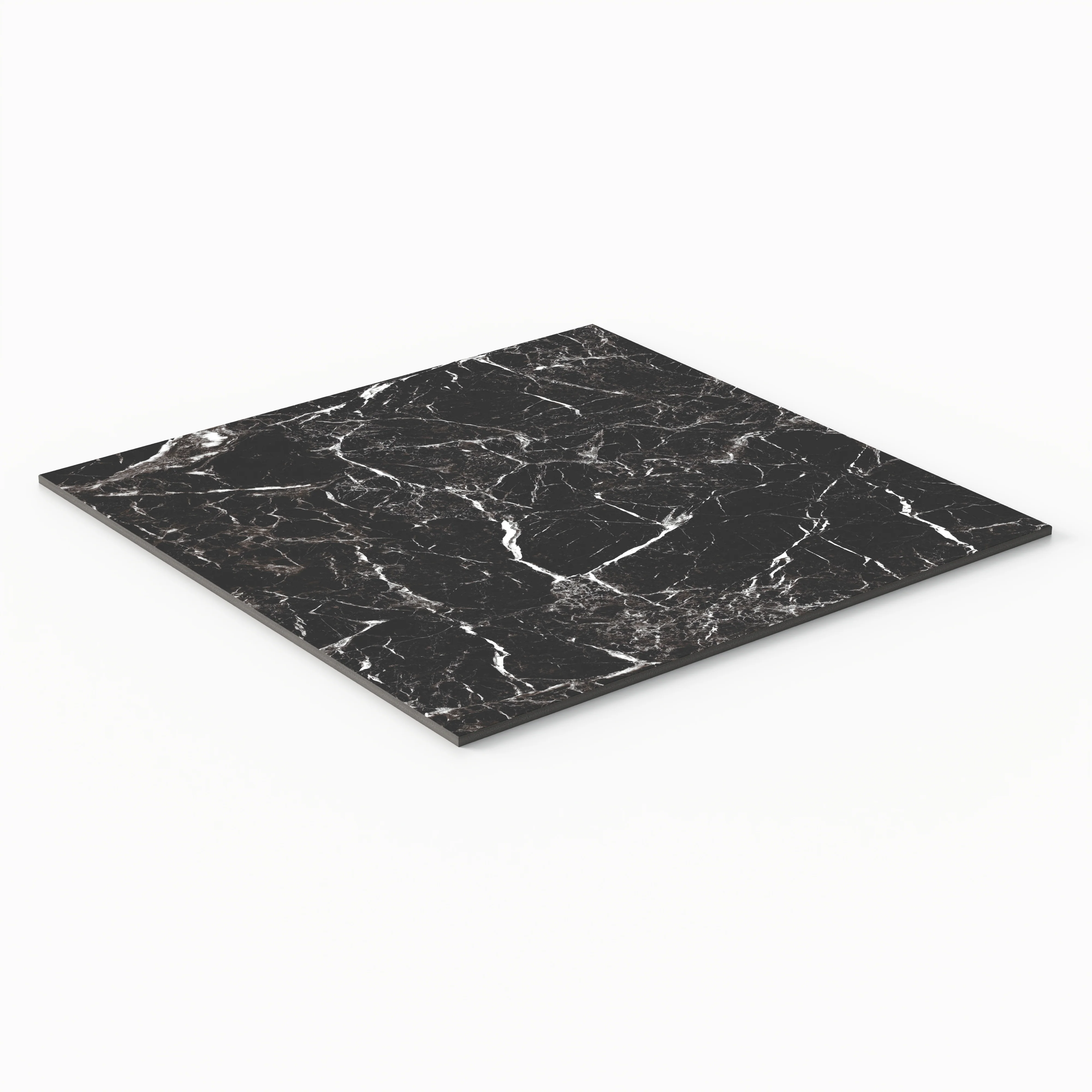 Blair 24x24 Matte Porcelain Tile in Marmo Black - Image 3