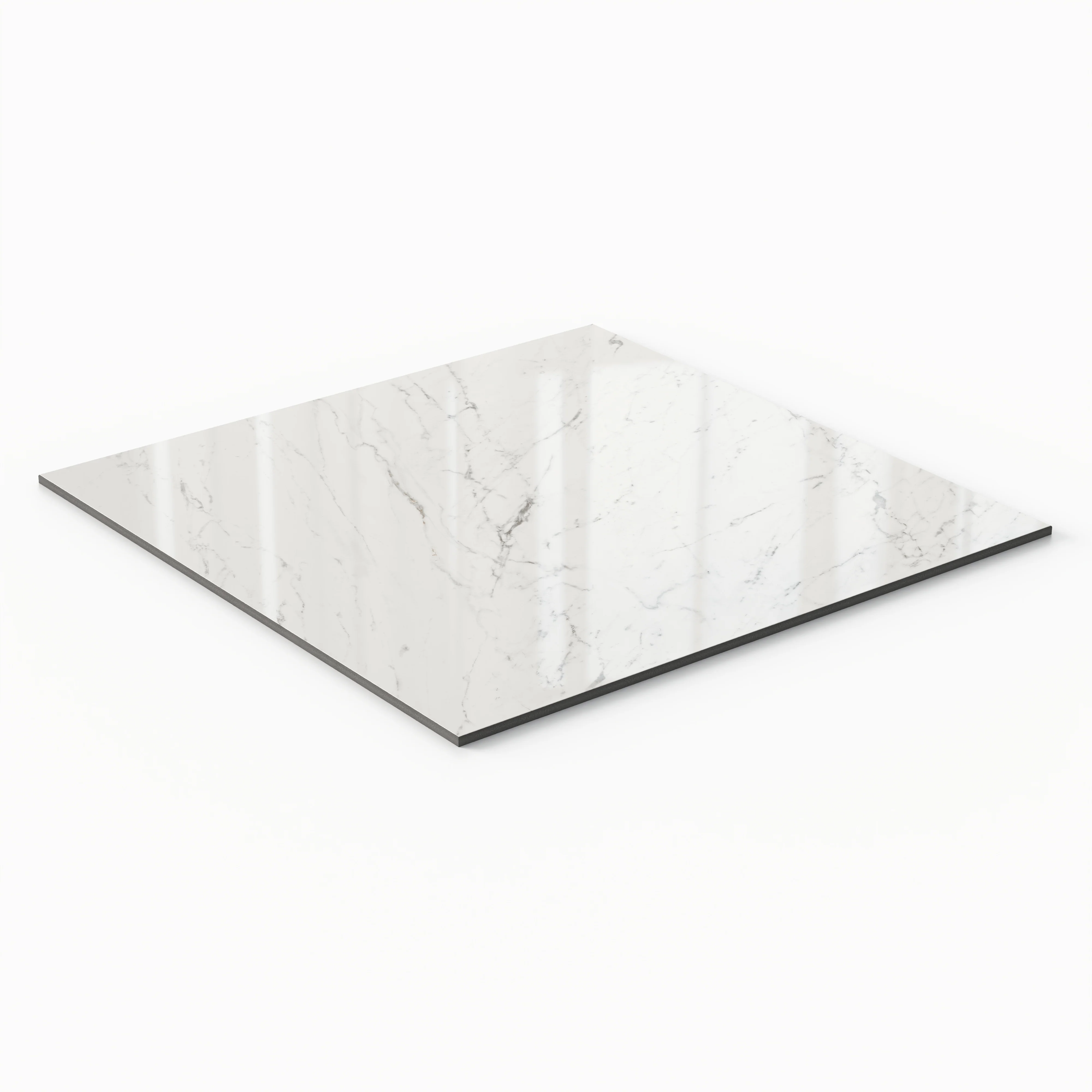 Blair 24x24 Polished Porcelain Tile in White Carrara - Image 3