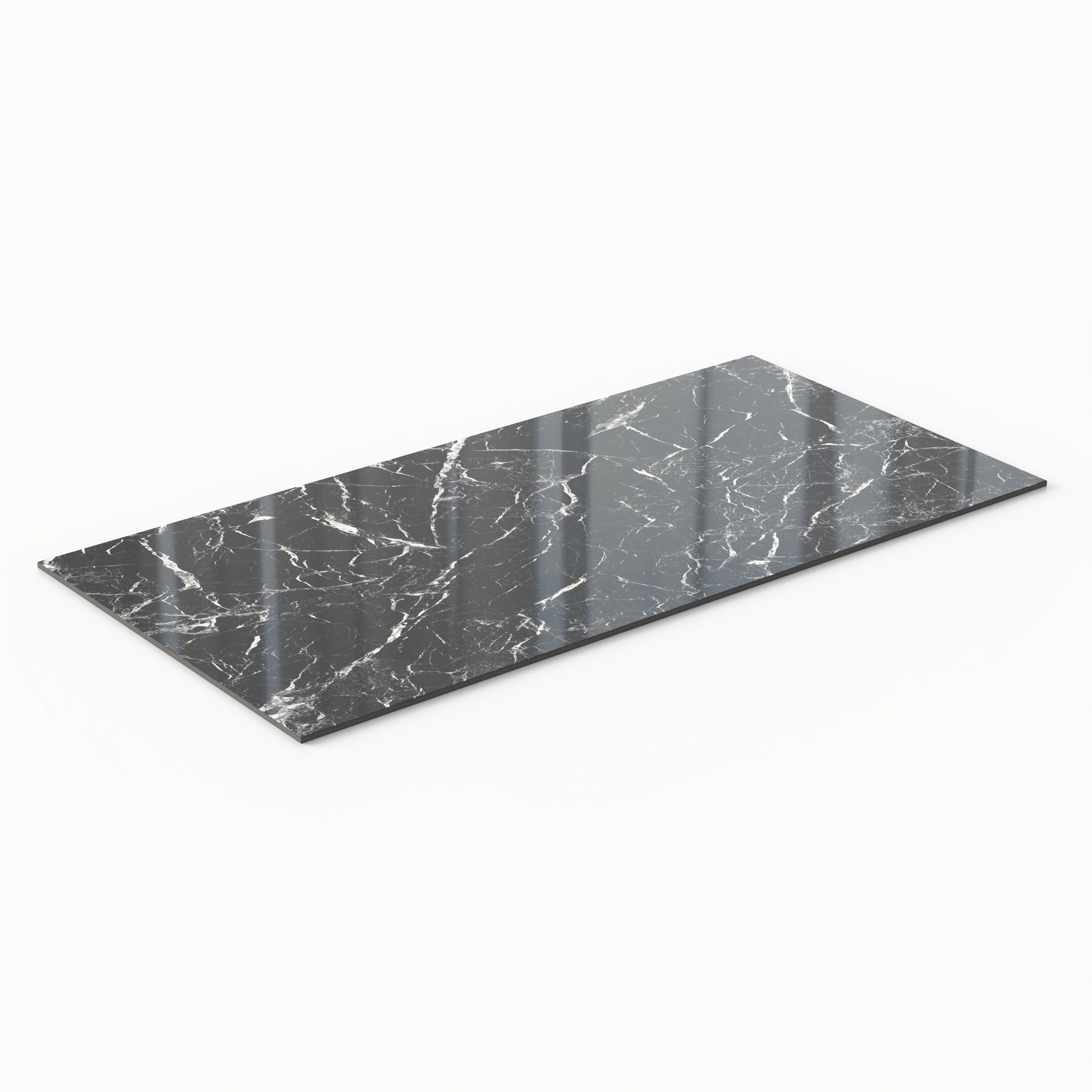 Blair 24x48 Matte Porcelain Tile in Marmo Black - Image 3
