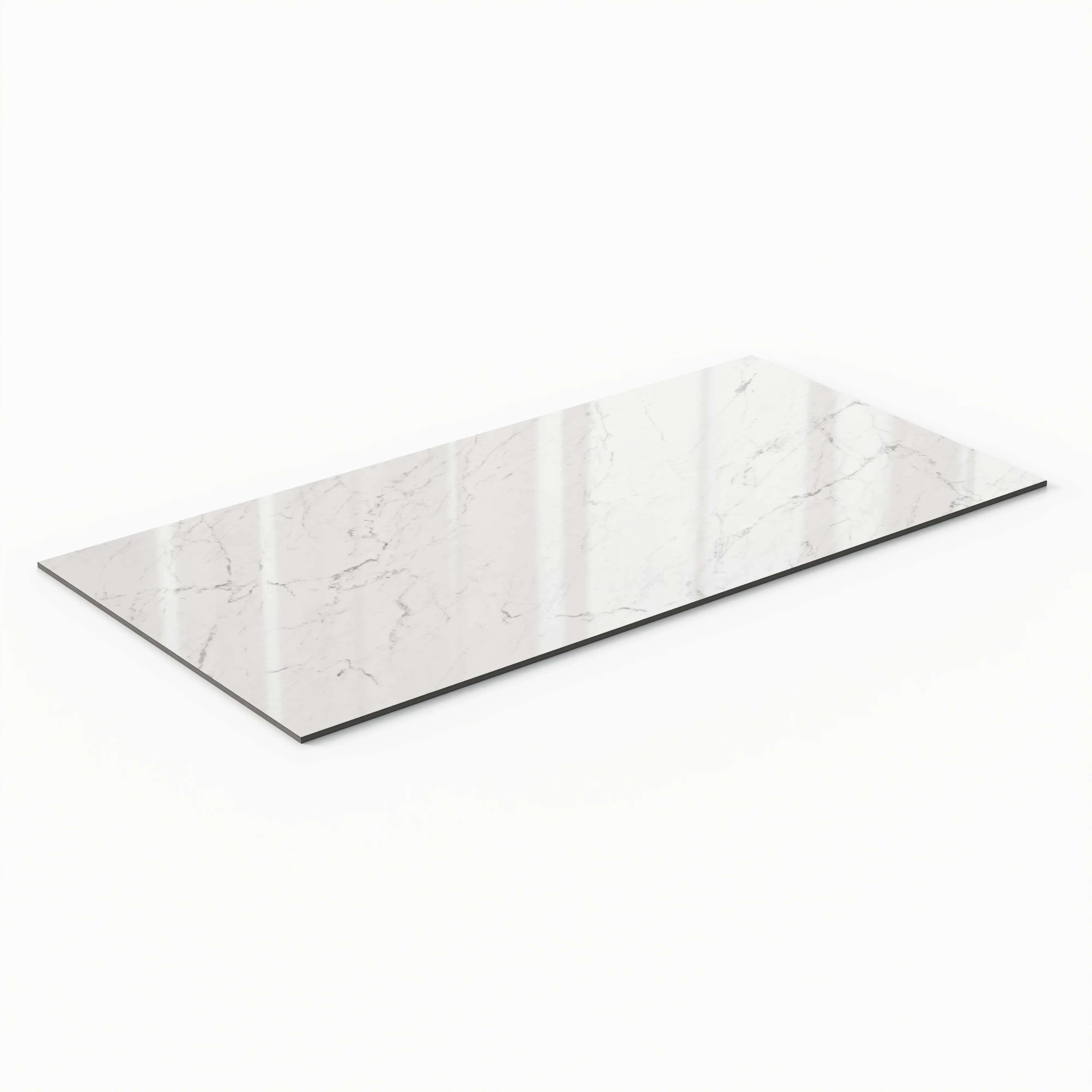 Blair 24x48 Polished Porcelain Tile in White Carrara - Image 3