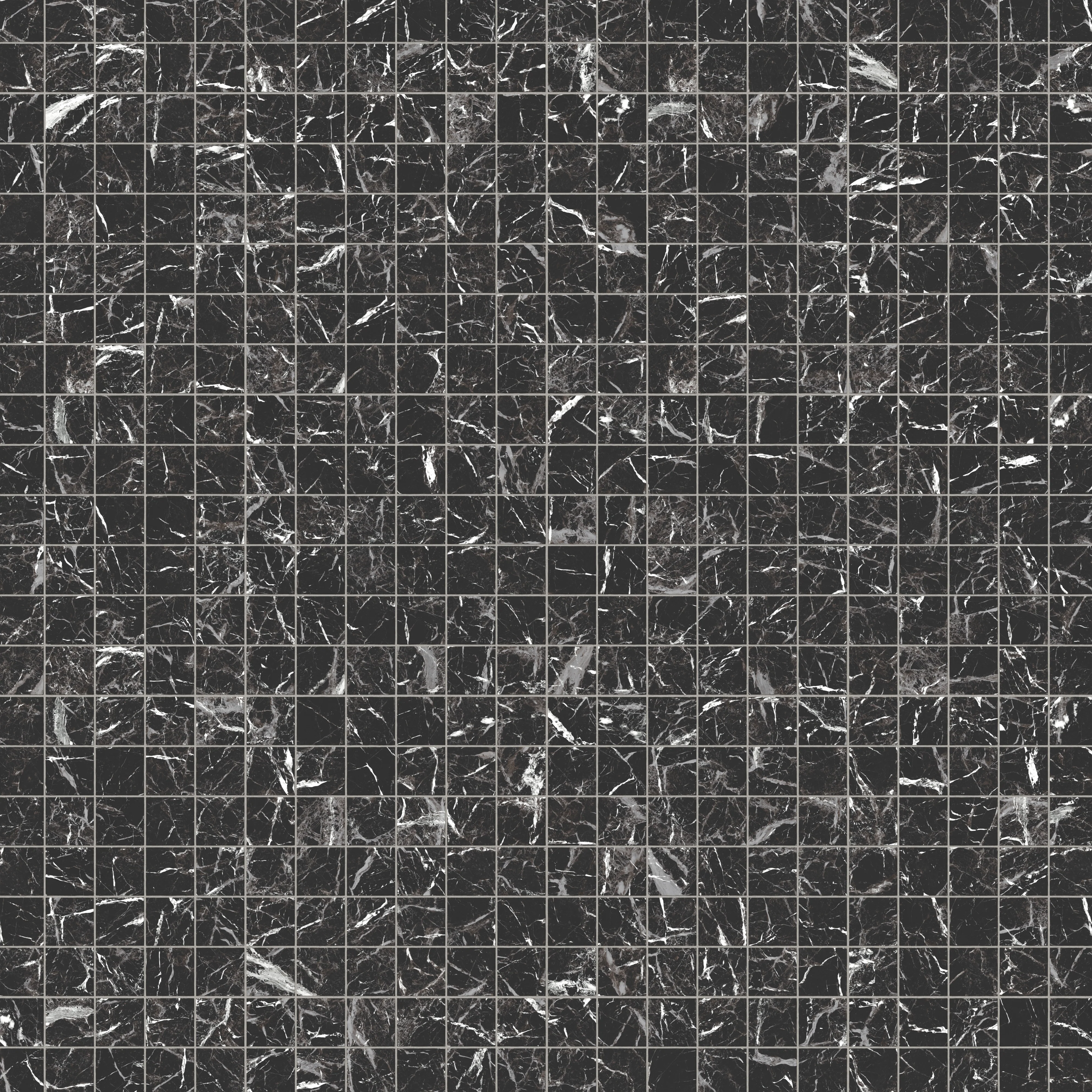 Blair 2x2 Matte Porcelain Mosaic Tile in Marmo Black - Image 4