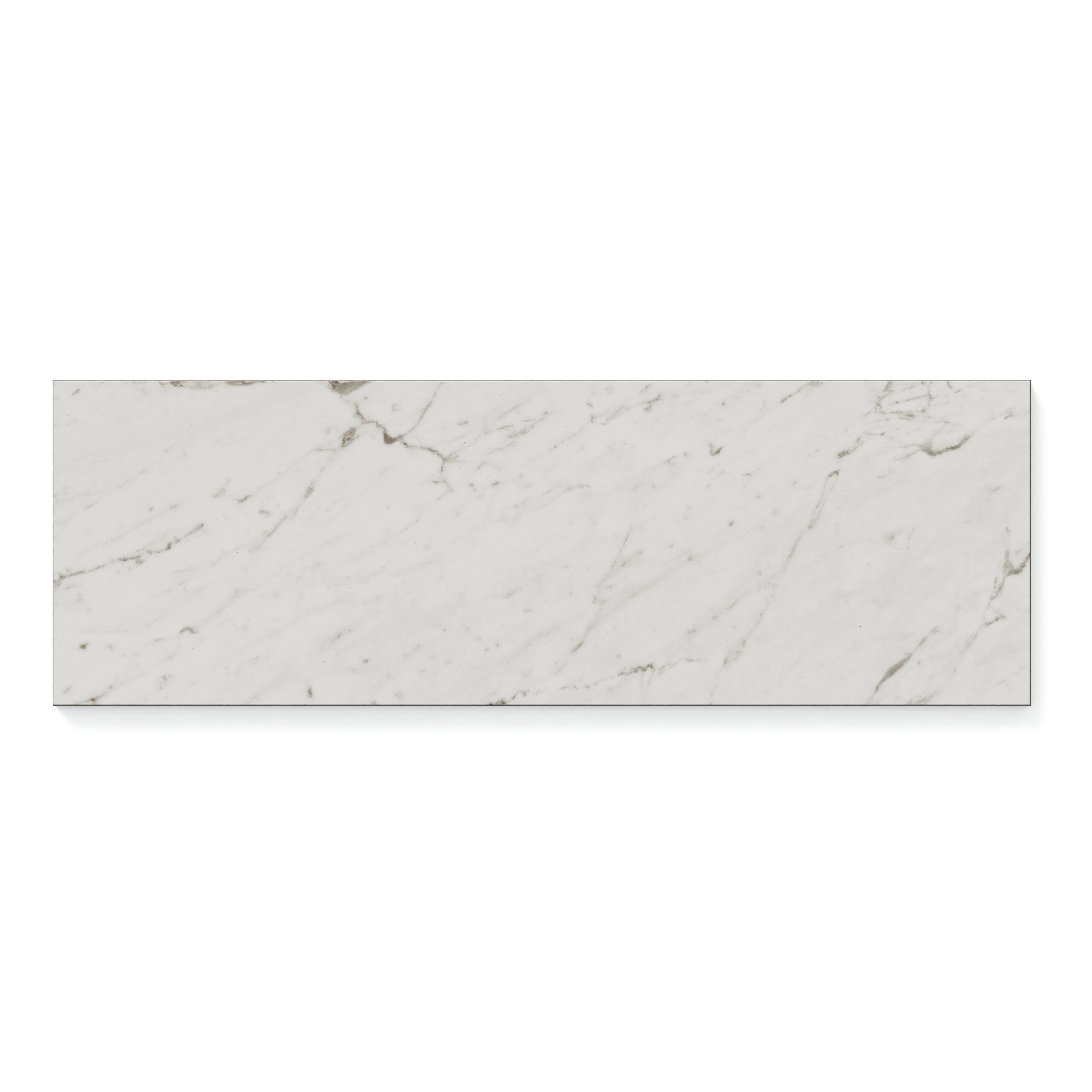 Blair 8x24 Polished Porcelain Tile in White Carrara - Image 2