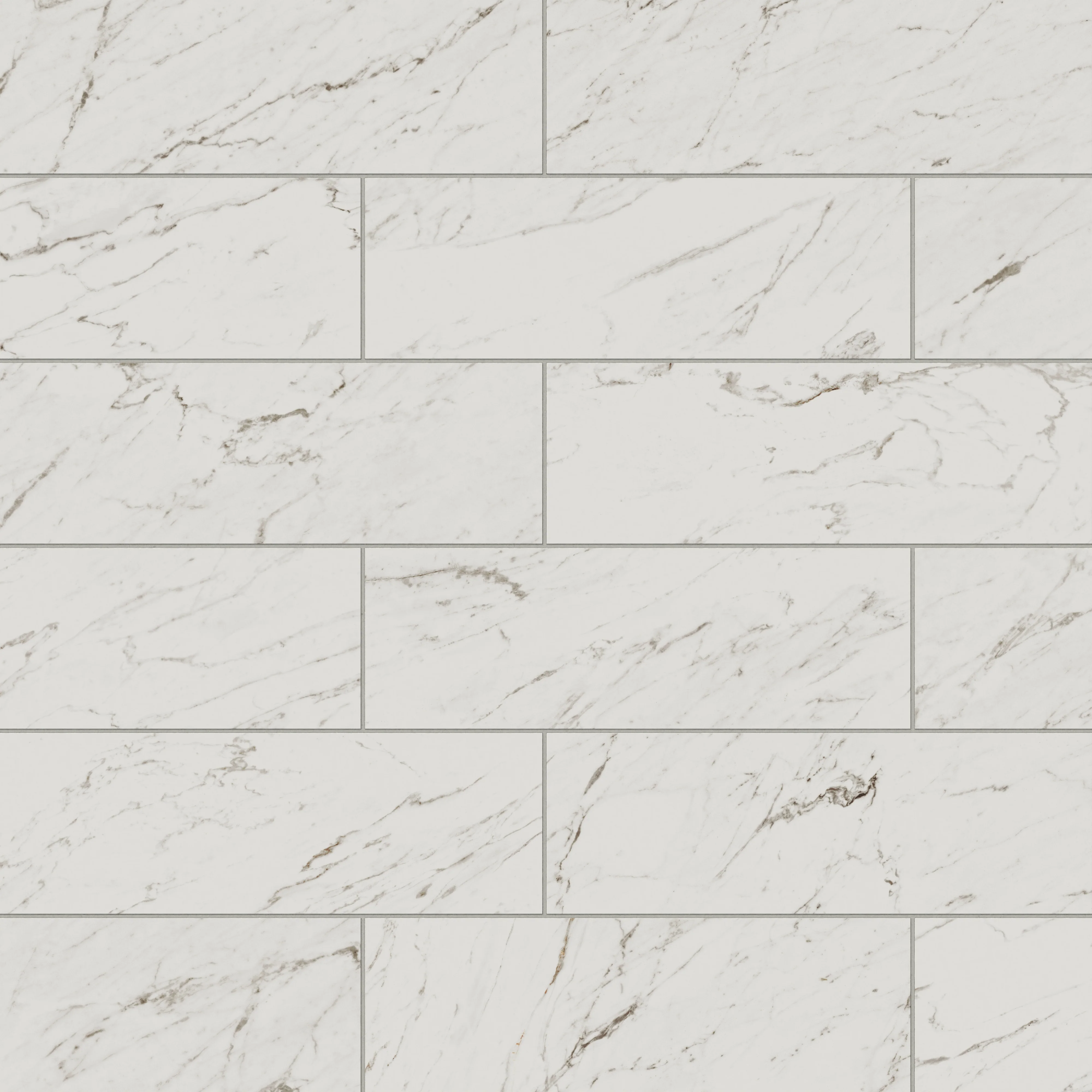 Blair 8x24 Polished Porcelain Tile in White Carrara - Image 6