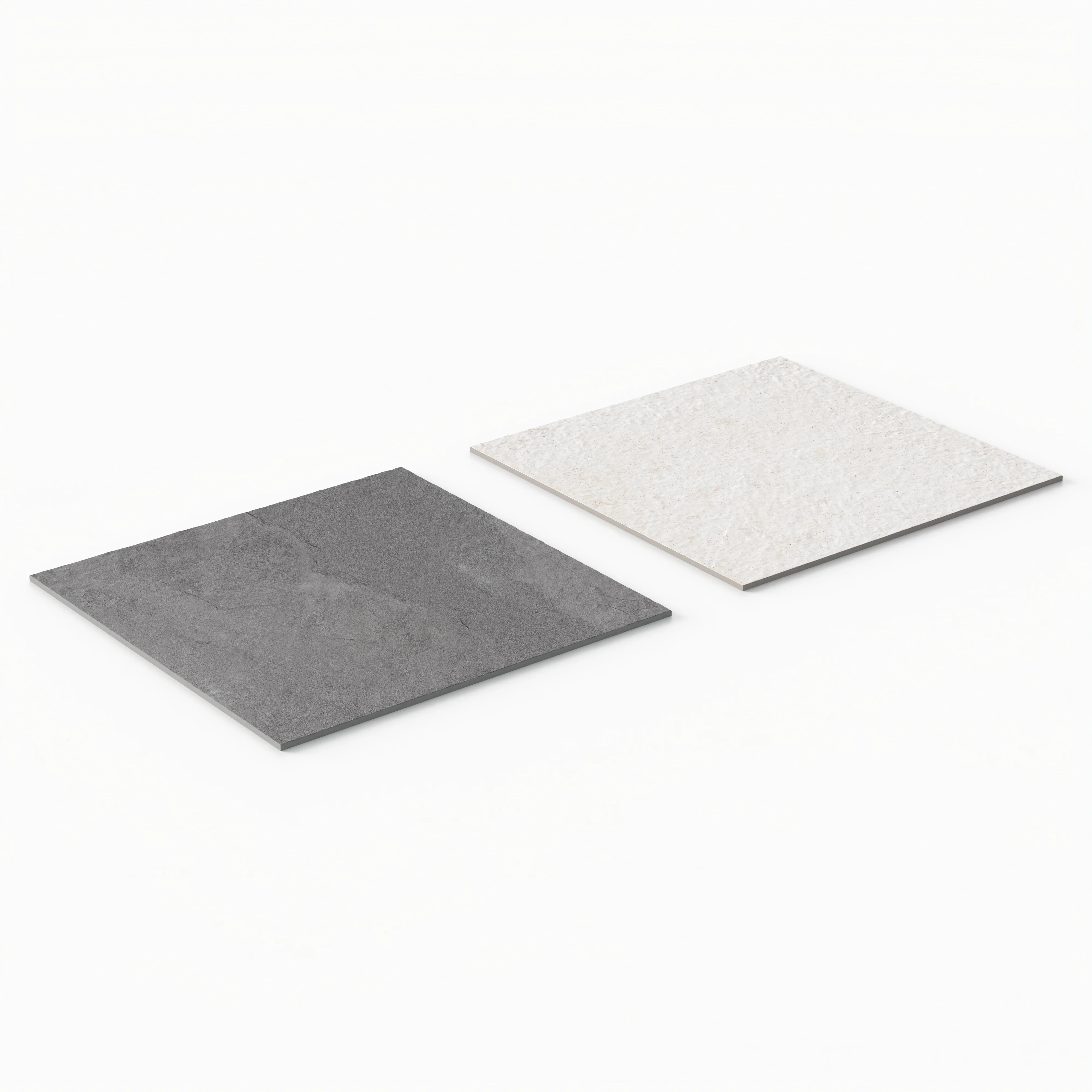 Bowden 24x24 Checkerboard Grip 2cm Porcelain Paver Tile in Graphite & Canvas - Image 4
