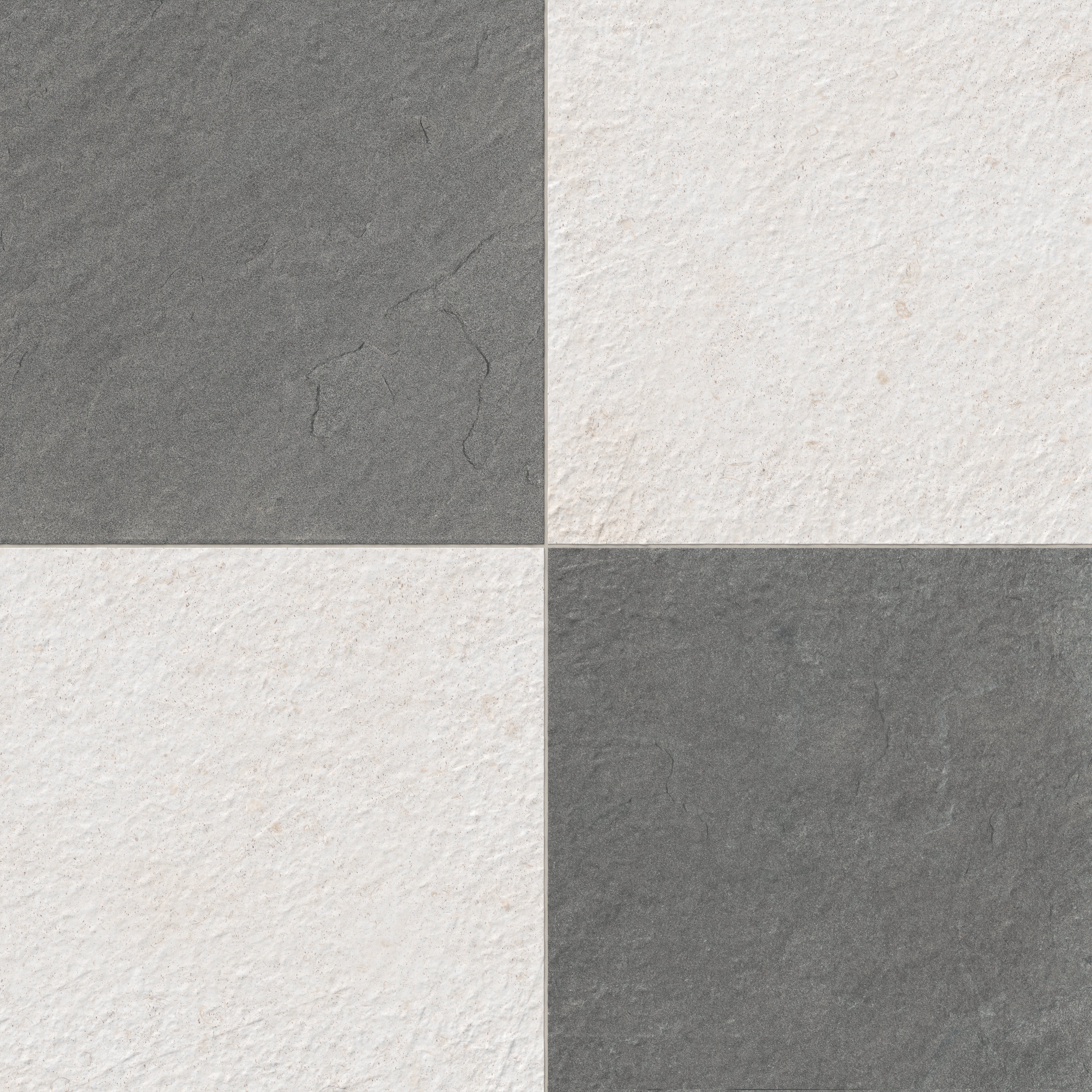 Bowden 24x24 Checkerboard Grip 2cm Porcelain Paver Tile in Multicolor & Canvas - Image 5