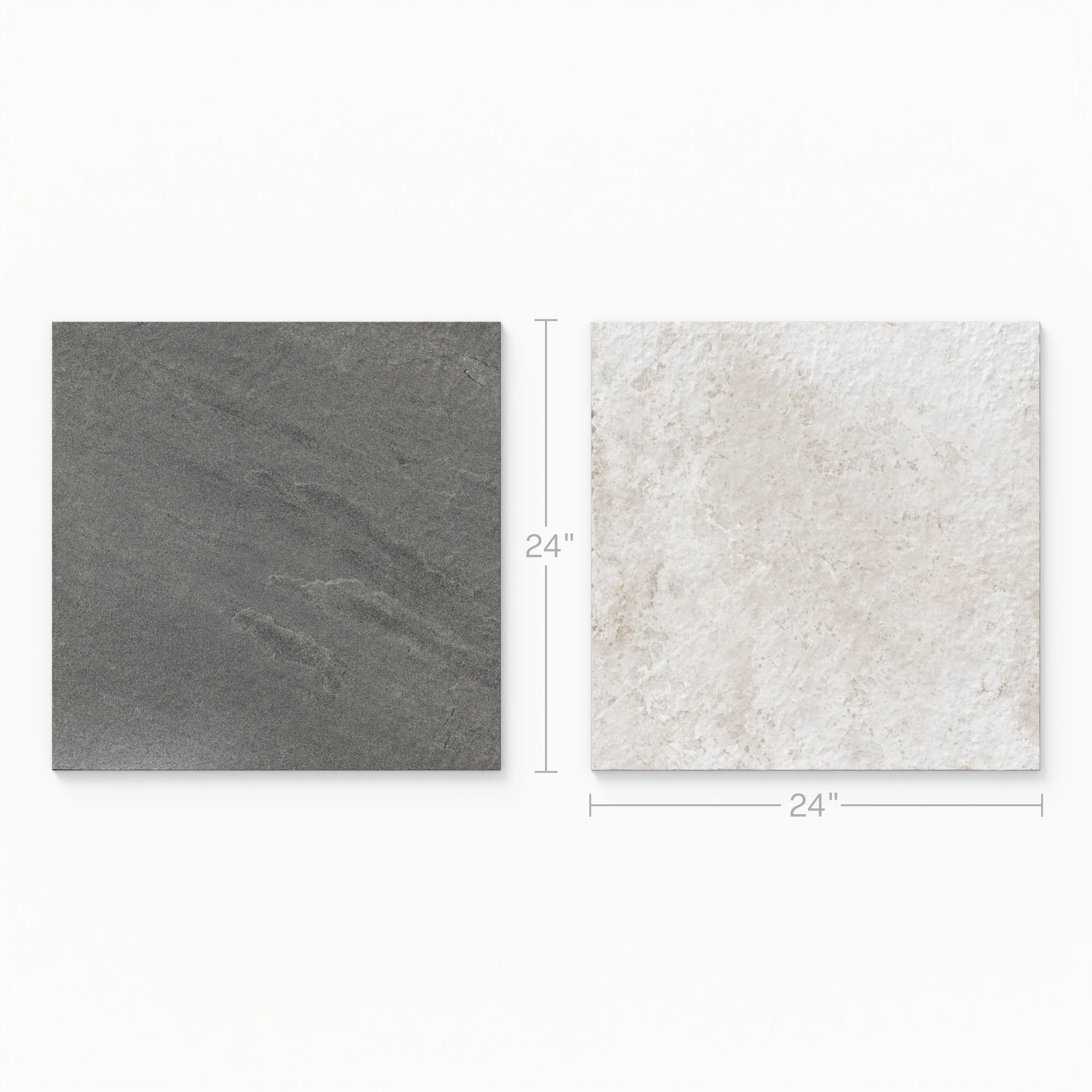 Bowden 24x24 Checkerboard Grip 2cm Porcelain Paver Tile in Multicolor & Oat - Image 3