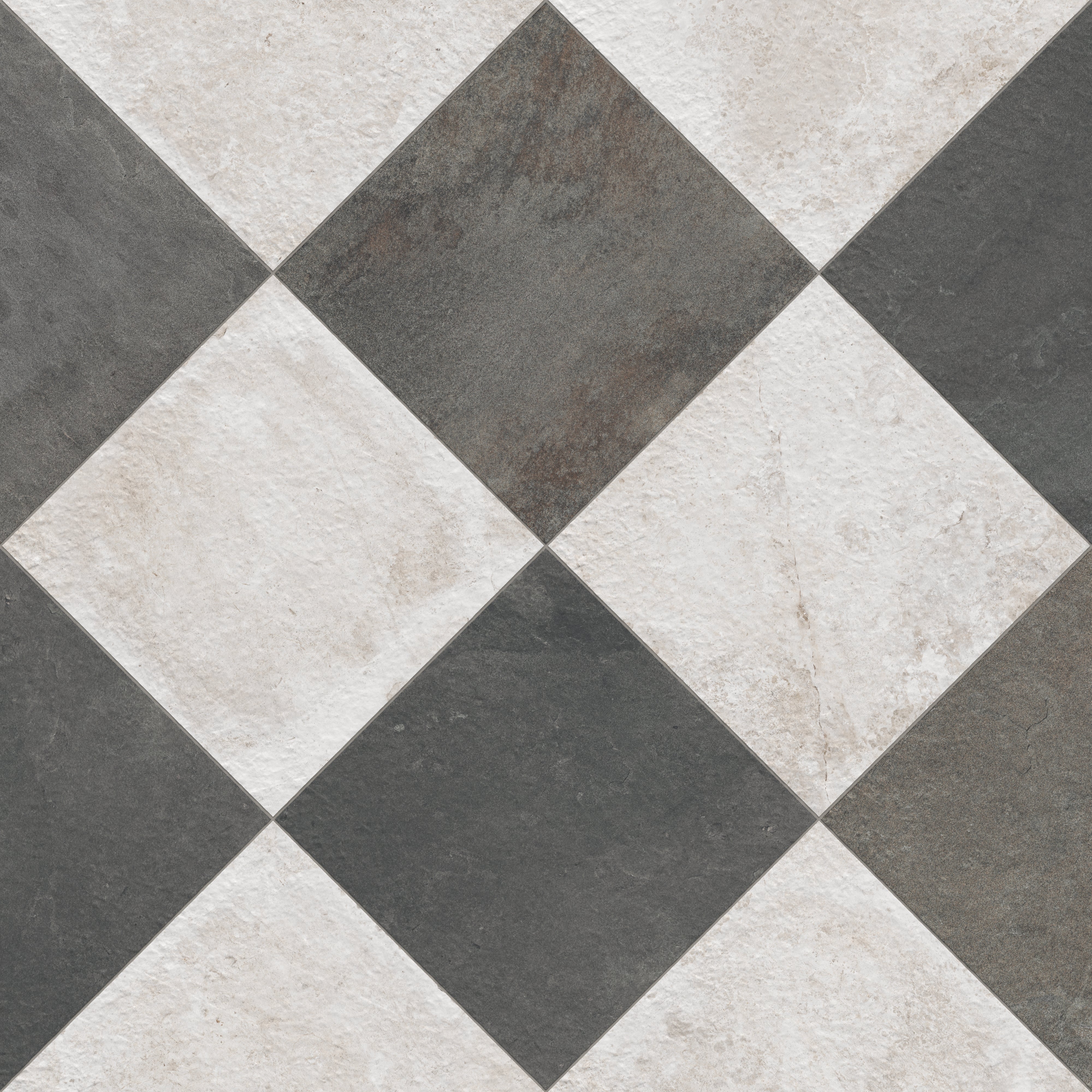 Bowden 24x24 Checkerboard Grip 2cm Porcelain Paver Tile in Multicolor & Oat - Image 7