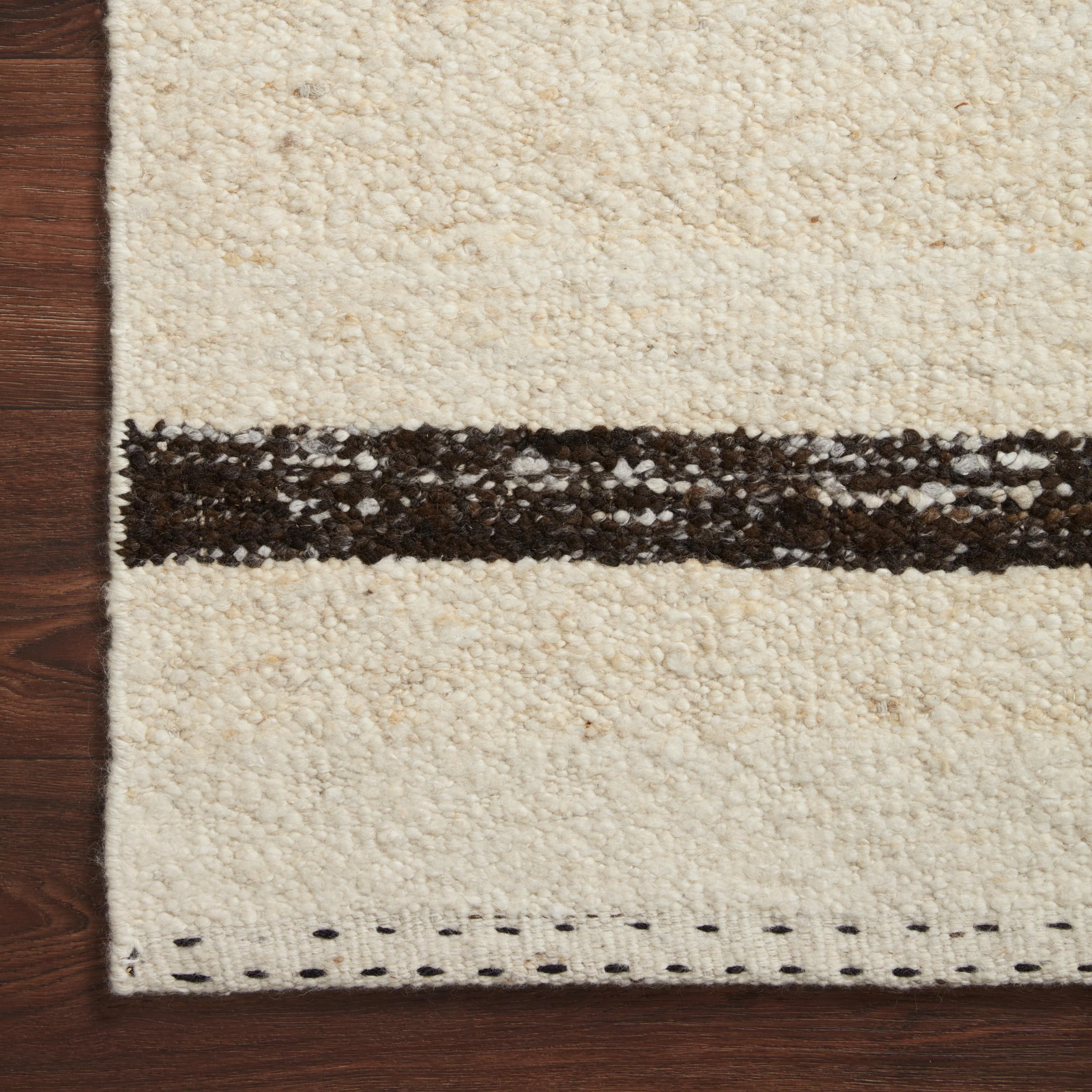 Bowie Rug in Oat / Espresso - Image 3