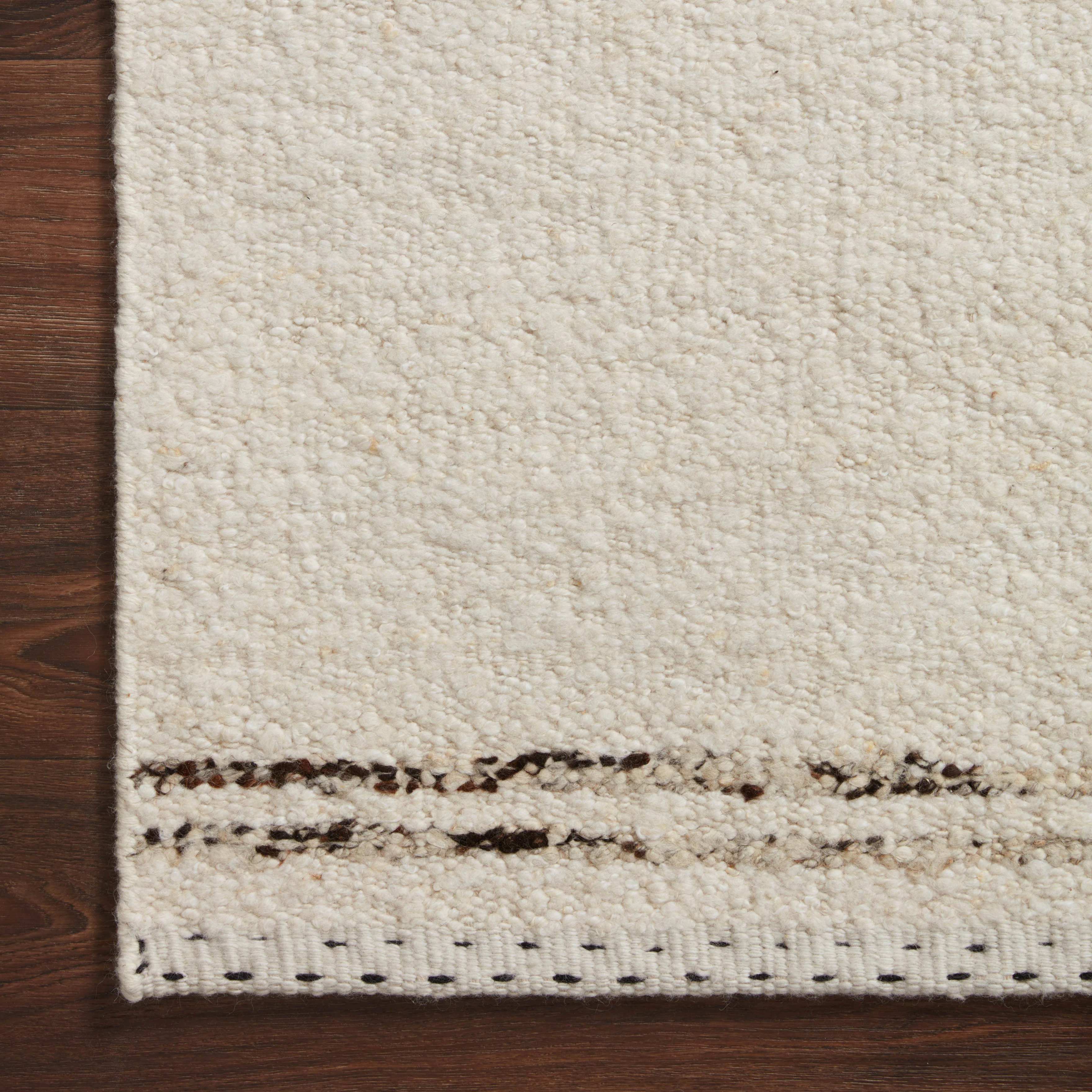 Bowie Rug in Pearl / Coffee - Image 3