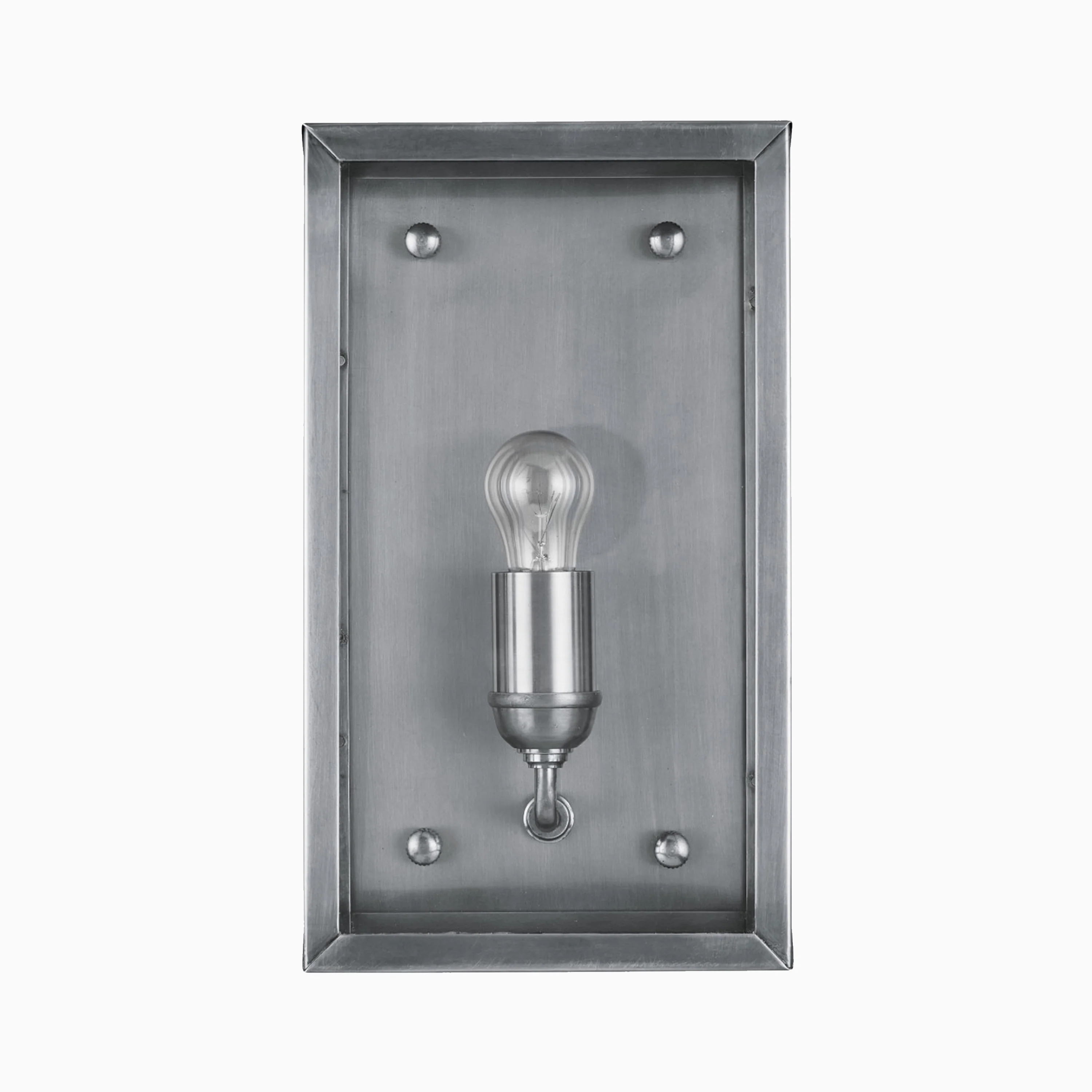 Bracken Outdoor Wall Sconce in Antique Silver - Image 2