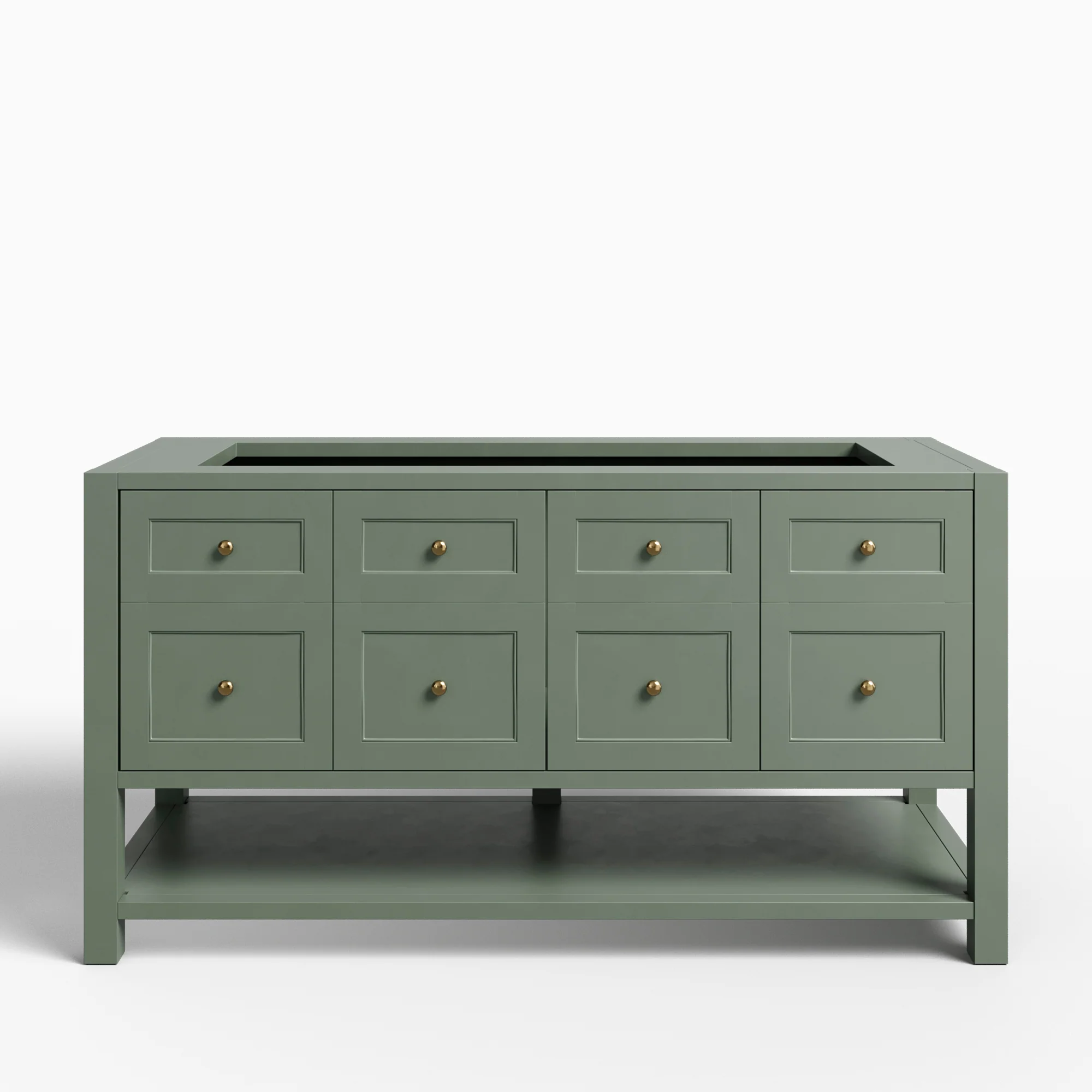 Bridgette 60" Double Vanity in Smokey Celadon