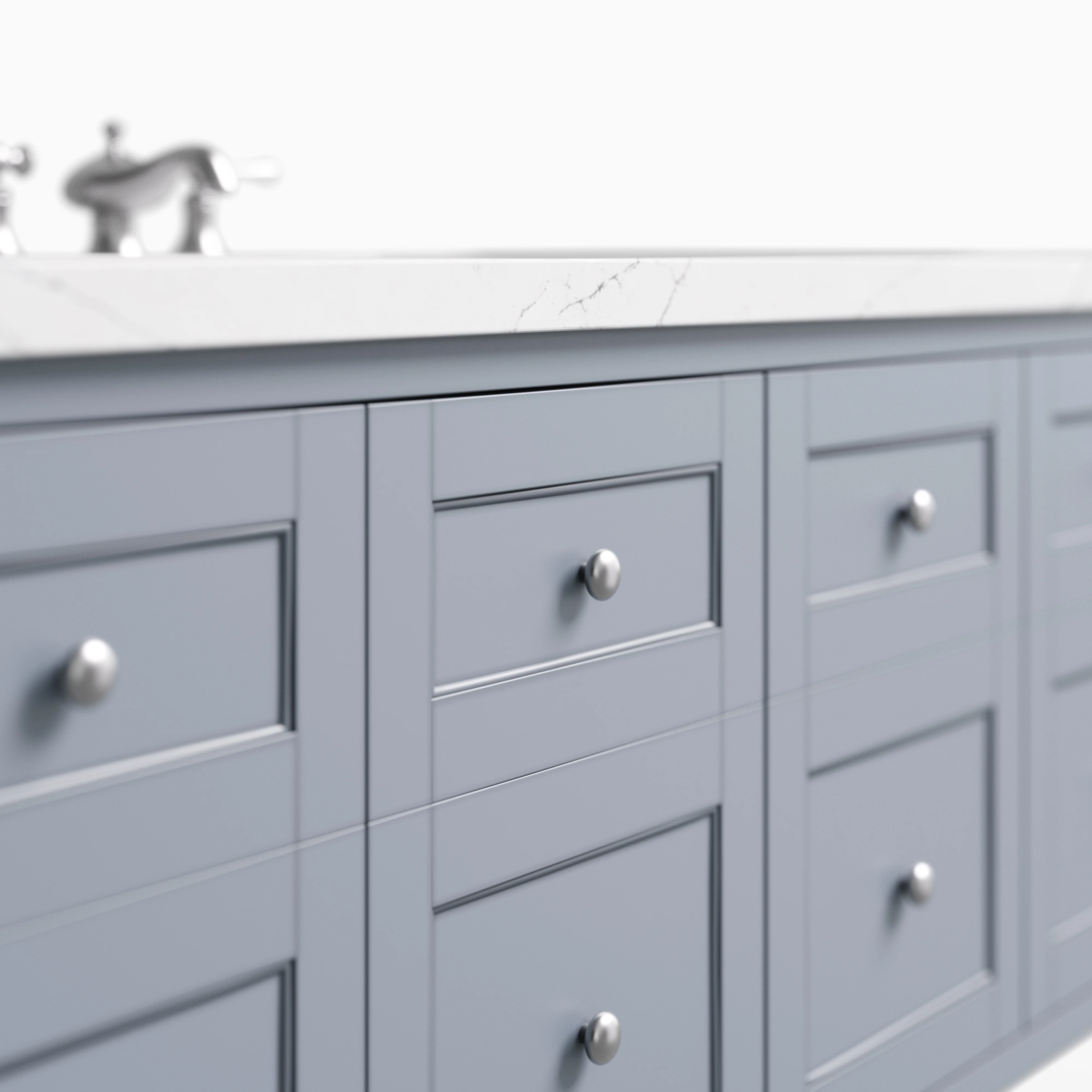 Bridgette 60" Single Vanity in Serenity Blue with 3 cm Ethereal Noctis Quartz Top - Image 4
