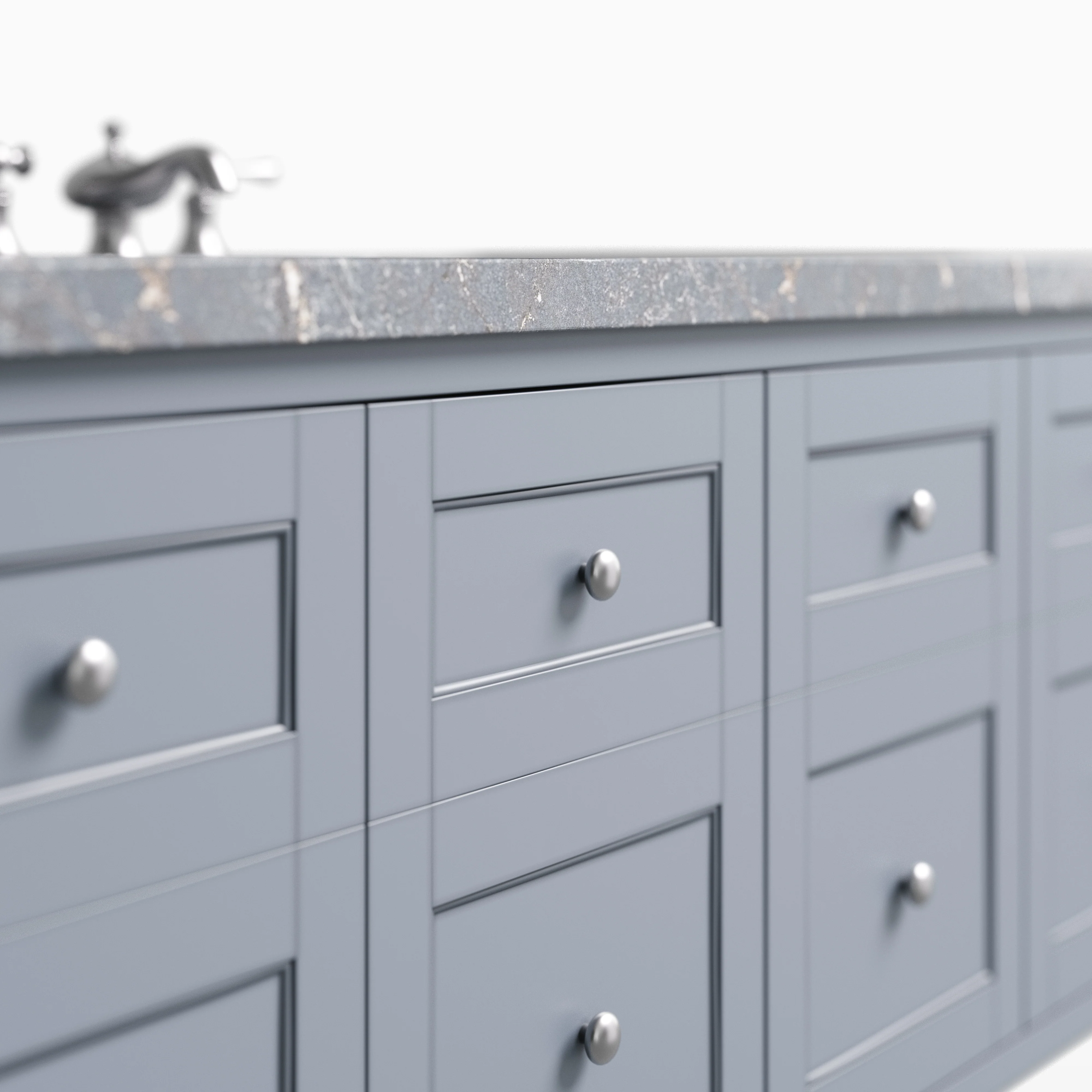 Bridgette 60" Single Vanity in Serenity Blue with 3 cm Parisien Bleu Quartz Top - Image 5