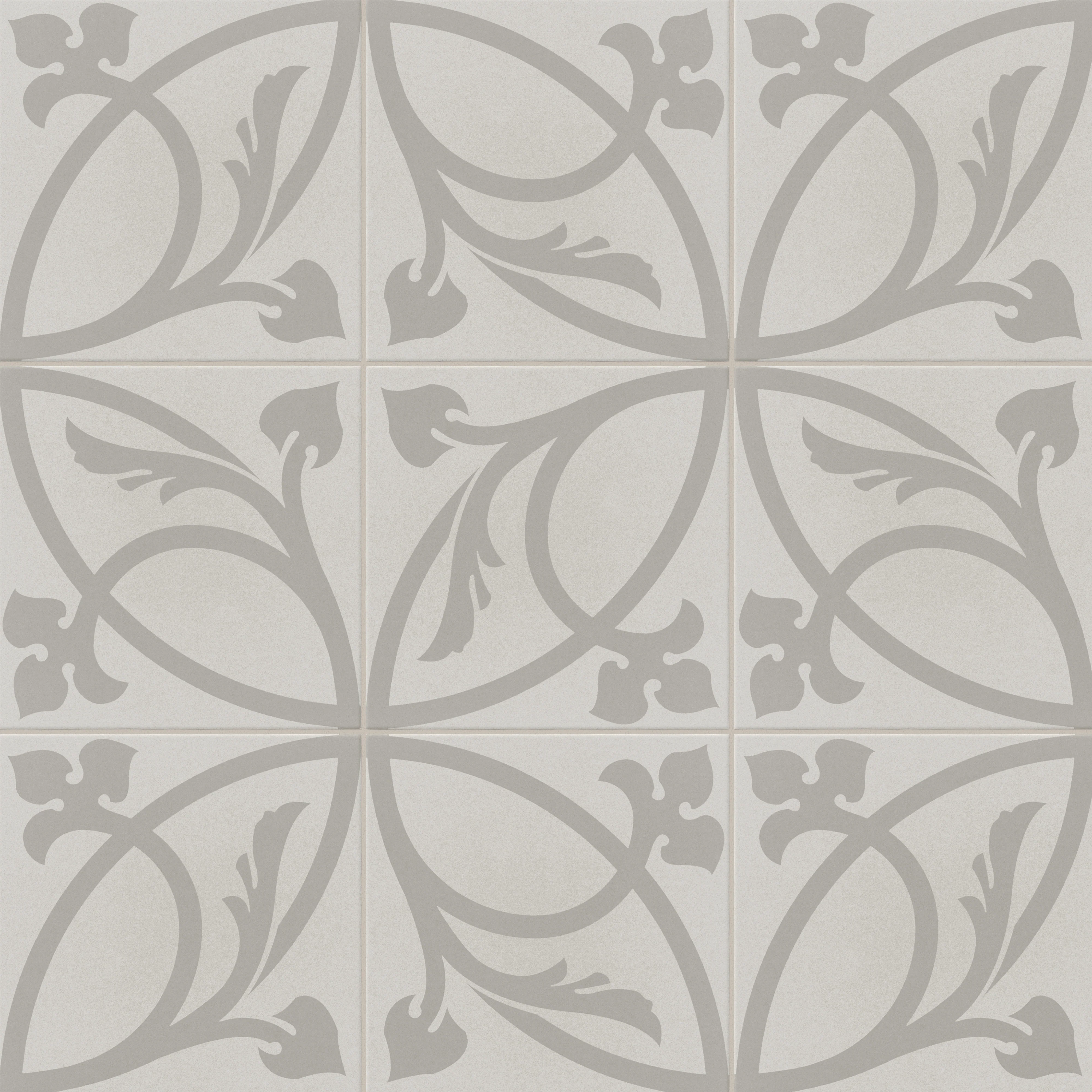Brielle 8x8 Matte Porcelain Tile in Nouveau Fog