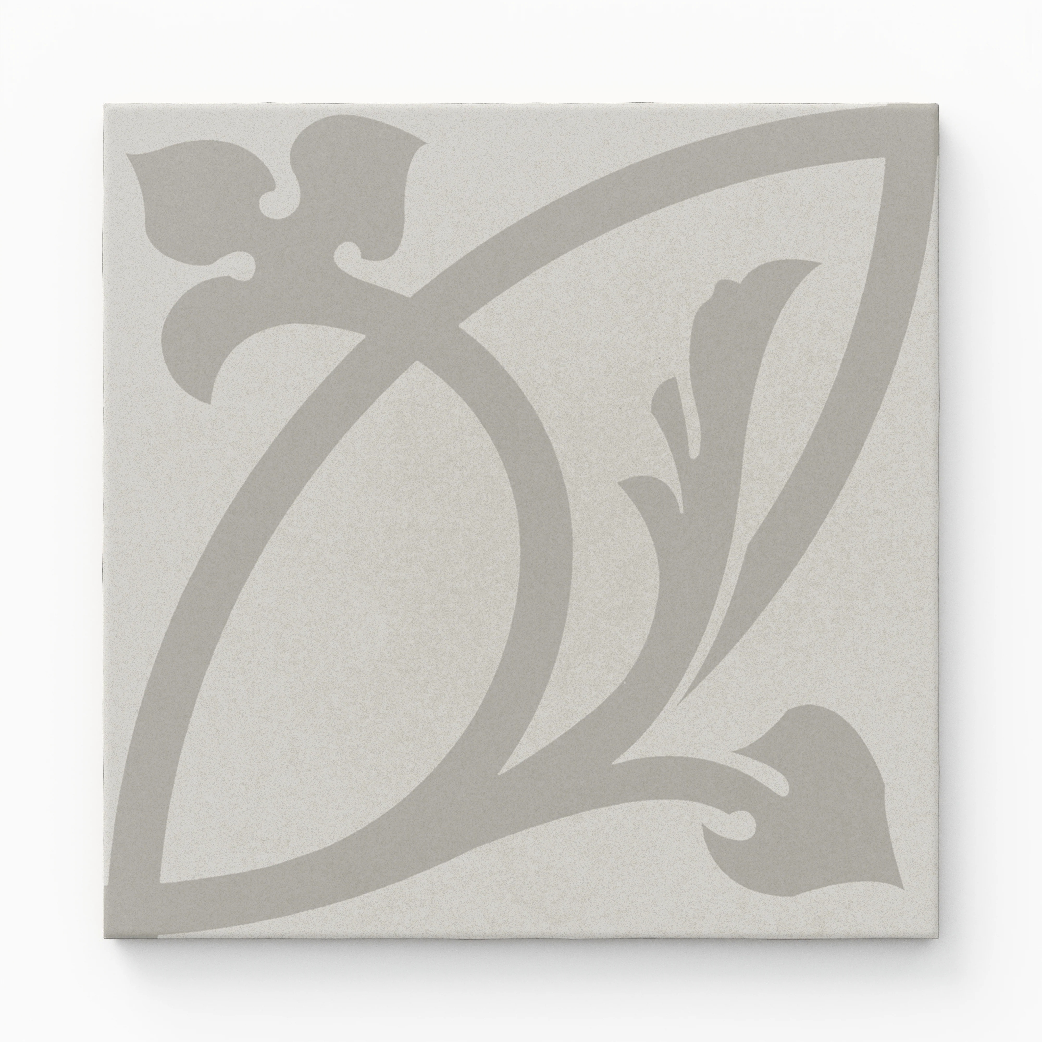 Brielle 8x8 Matte Porcelain Tile in Nouveau Fog - Image 3