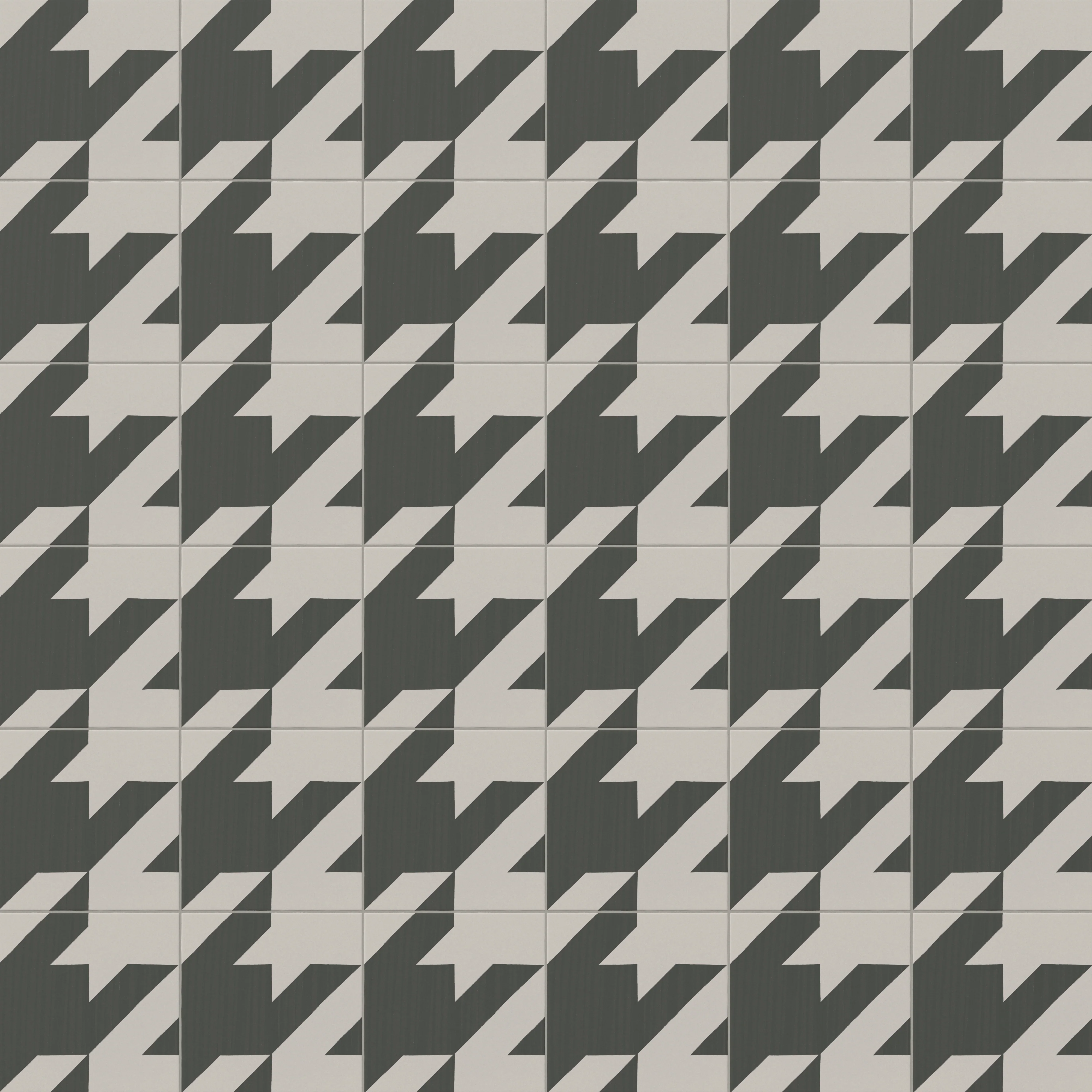 Brielle 8x8 Matte Porcelain Tile in Silhouette - Image 4