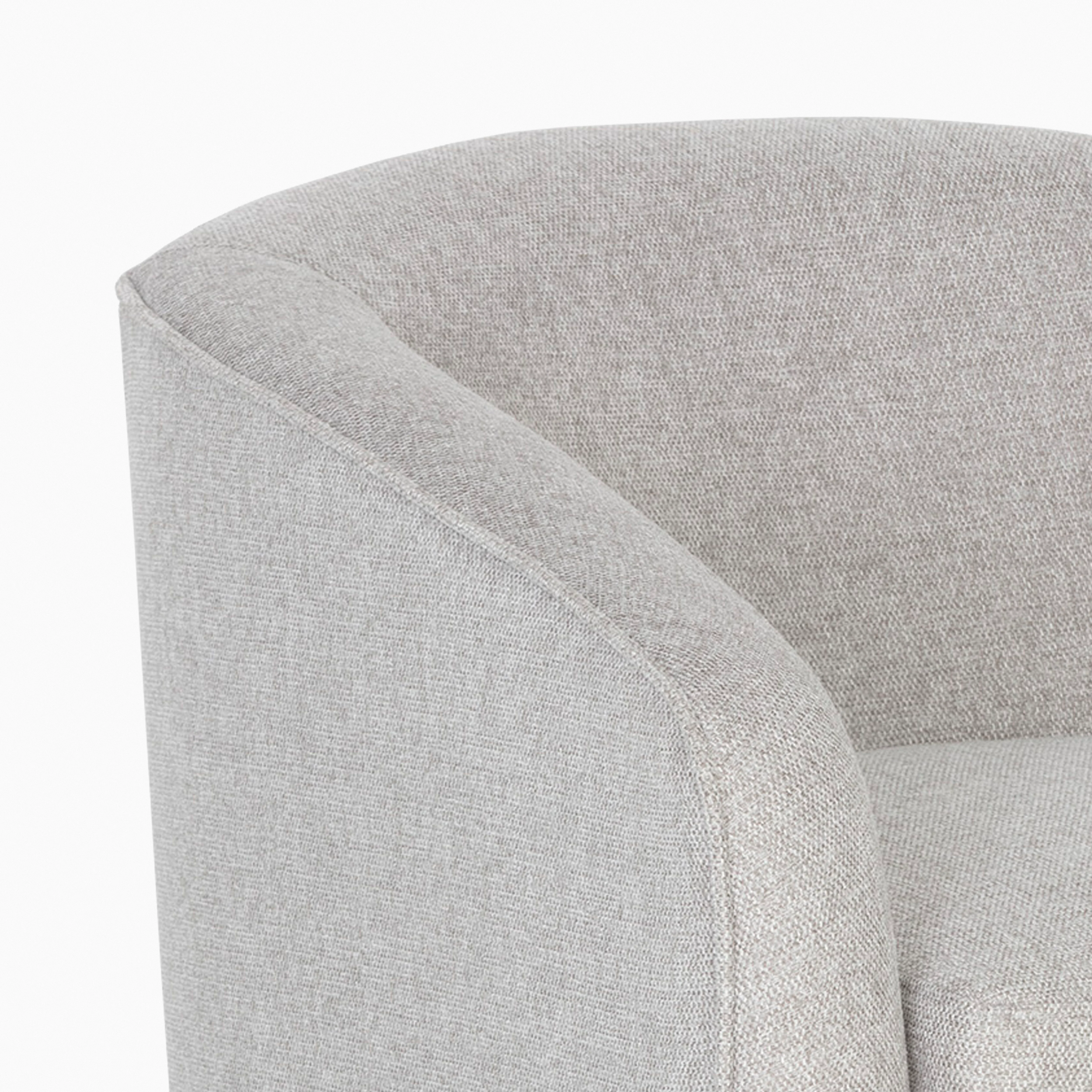 Brionne Swivel Lounge Chair in Grey - Image 5