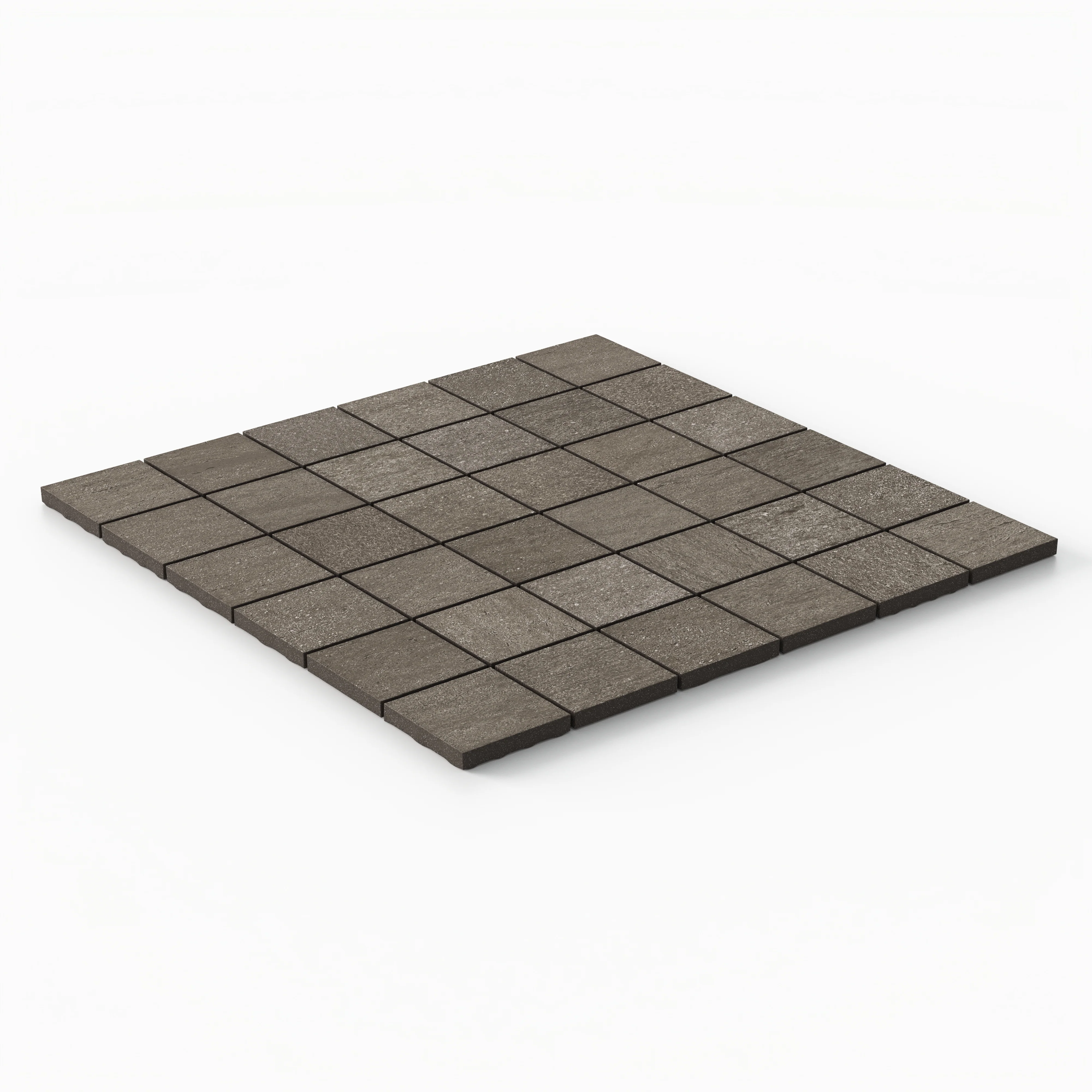 Brody 2x2 Matte Porcelain Mosaic Tile in Cliff - Image 3