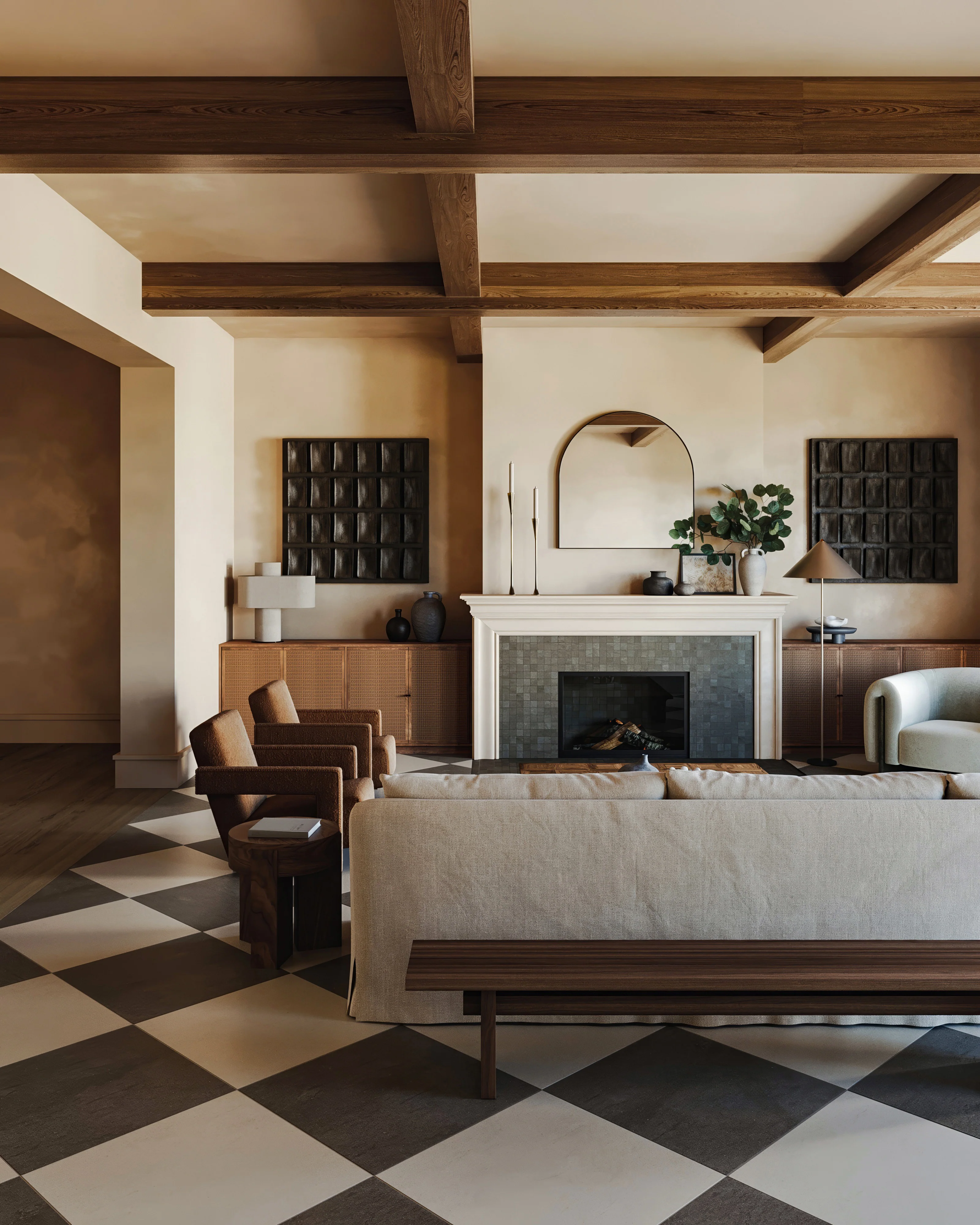 Brody 2x2 Matte Porcelain Mosaic Tile in Smoke - Image 6