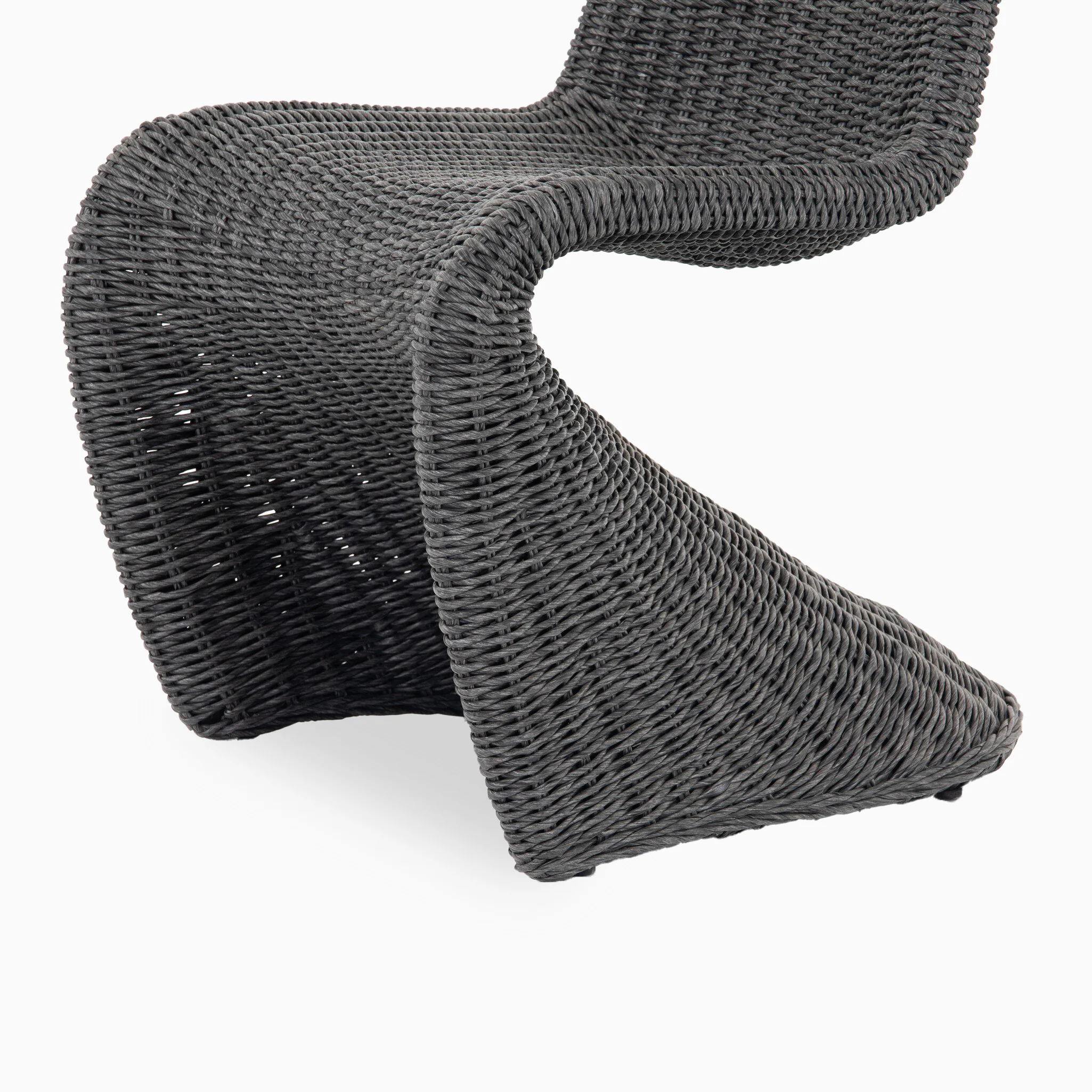 Calandor Outdoor Dining Chair in Vintage Coal - Image 3