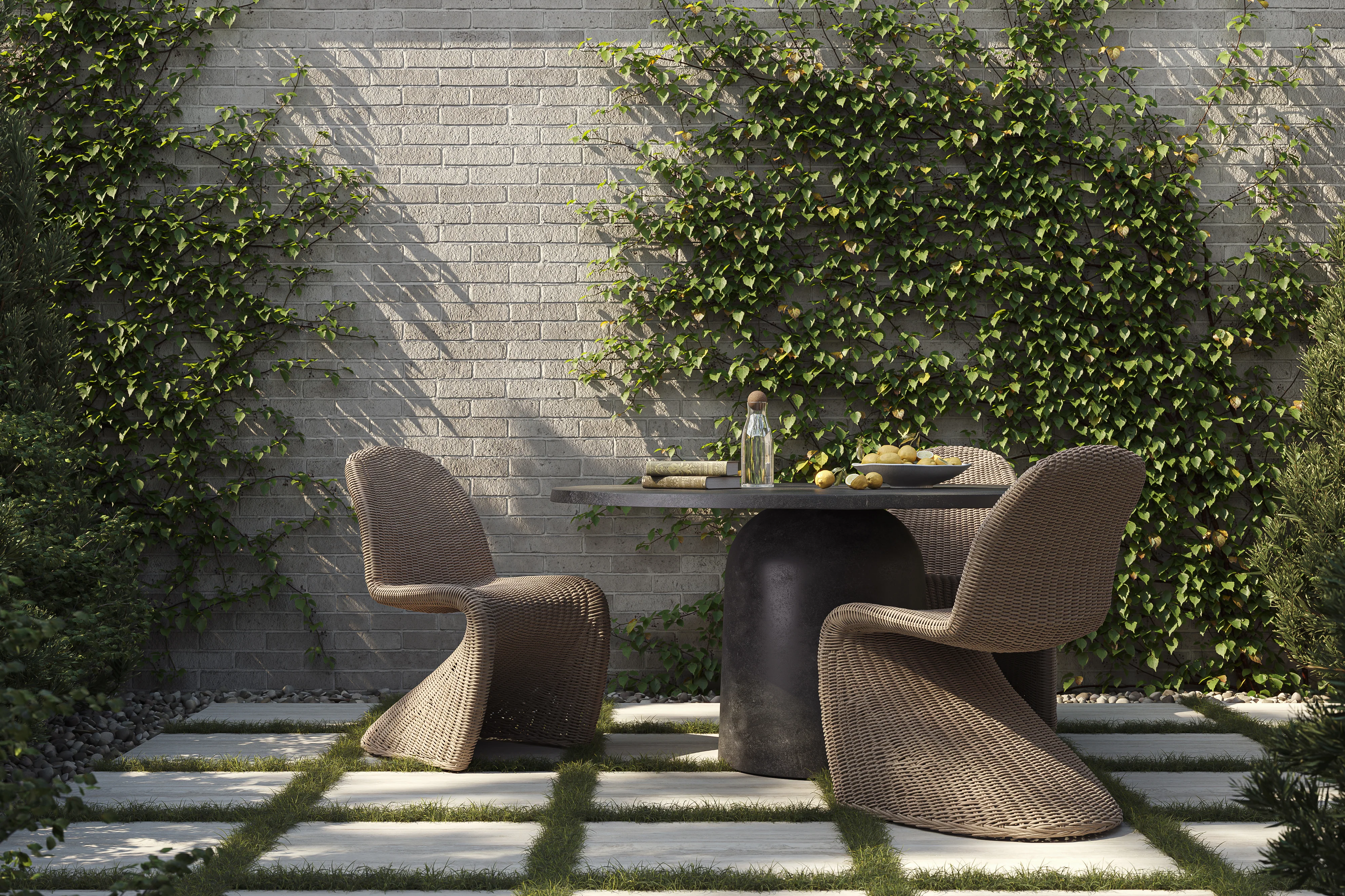 Calandor Outdoor Dining Chair in Vintage White - Image 13