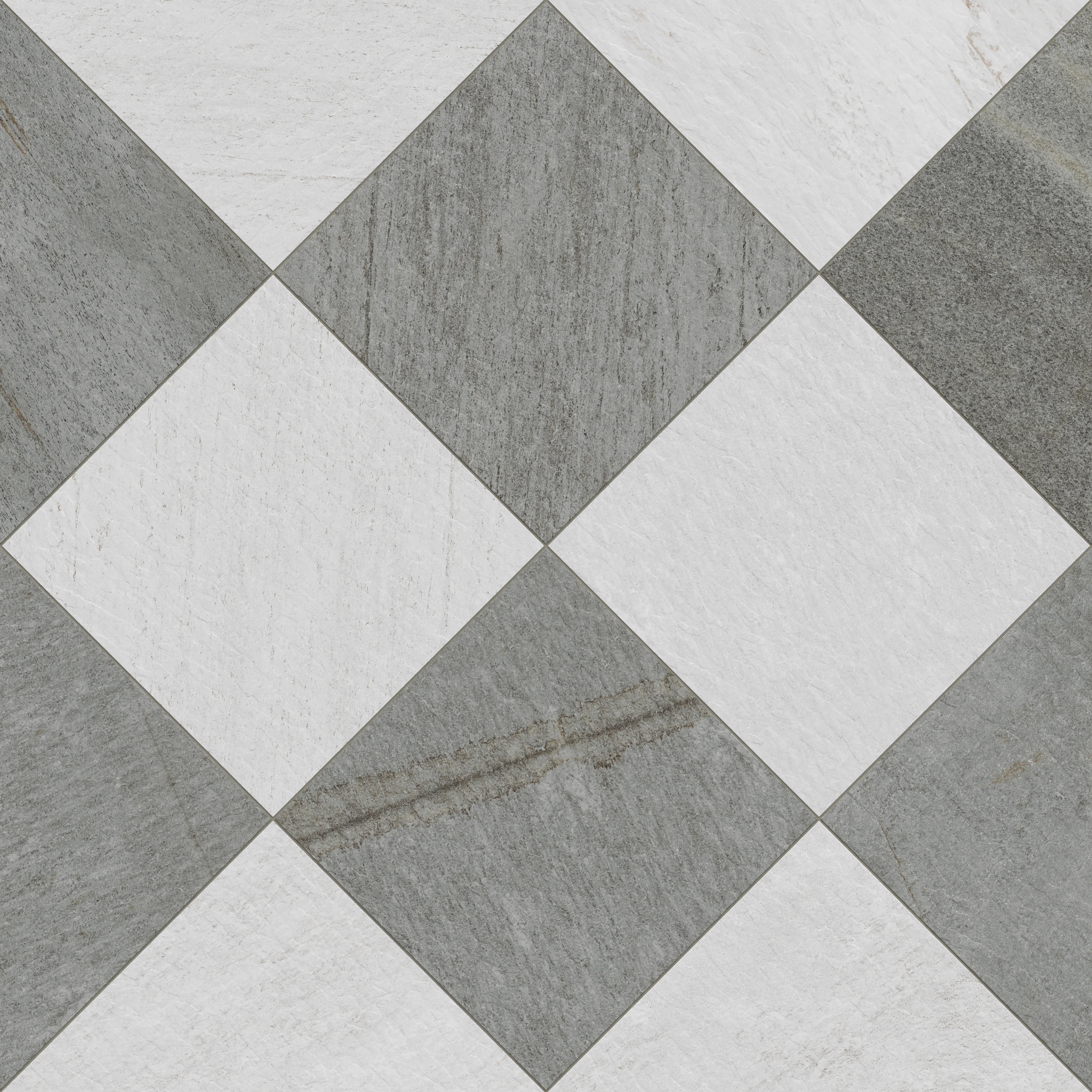 Carter 24x24 Checkerboard Grip 2cm Porcelain Paver Tile in Fossil & Ash - Image 7